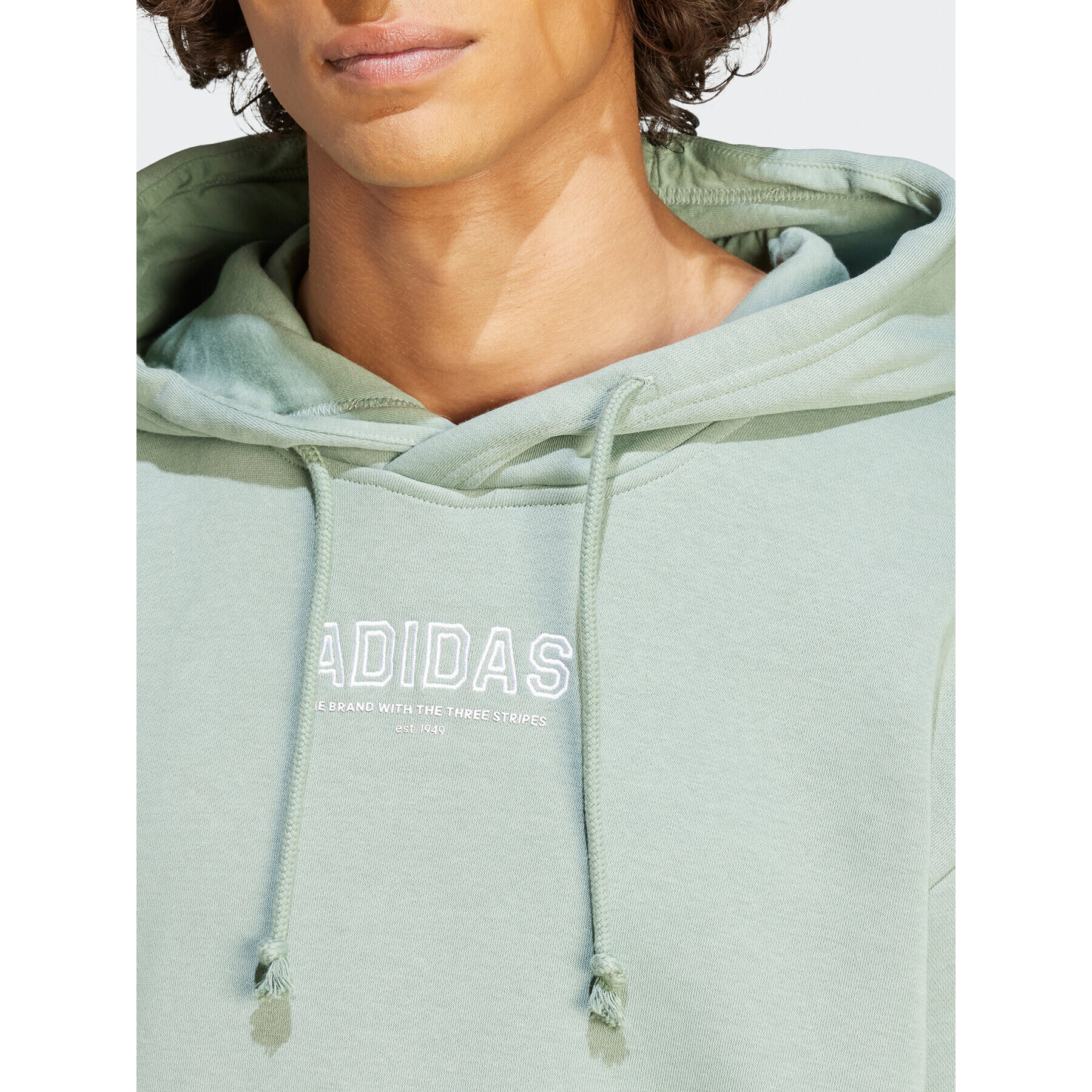 adidas Mikina IR8358 Zelená Loose Fit - Pepit.cz