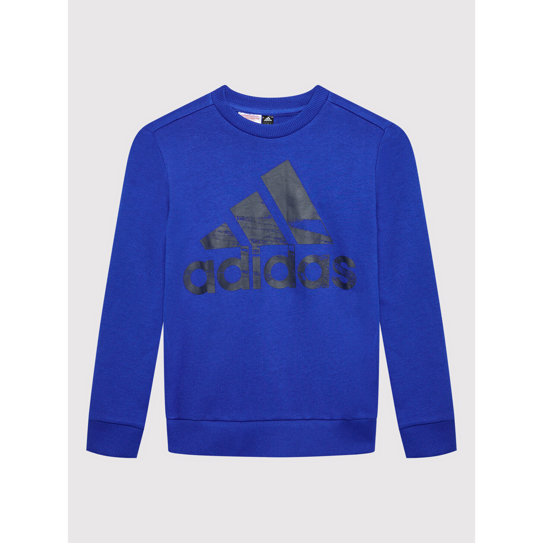 adidas Mikina Logo HF1824 Modrá Regular Fit - Pepit.cz