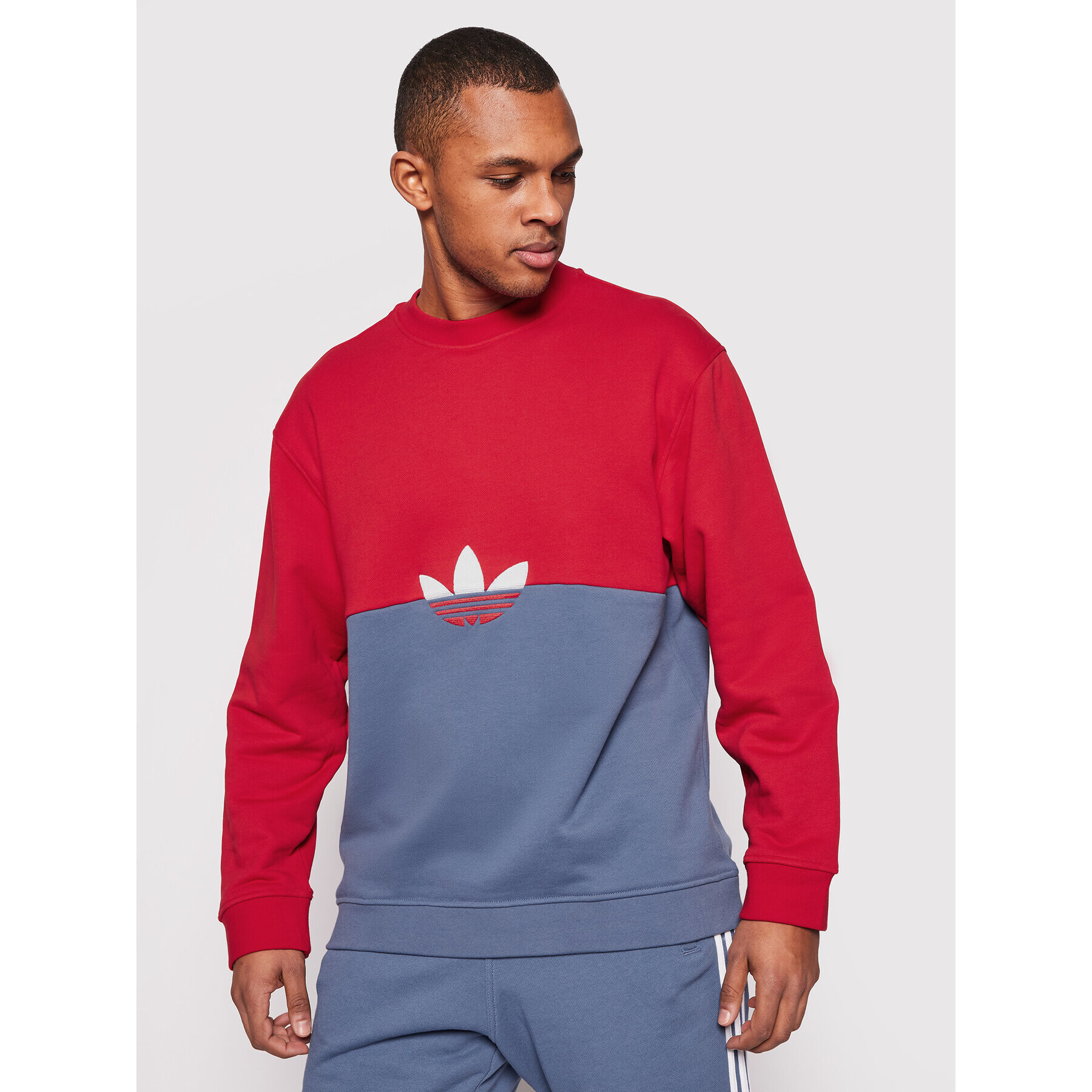 adidas Mikina Slice Trf Crew GN3448 Barevná Regular Fit - Pepit.cz