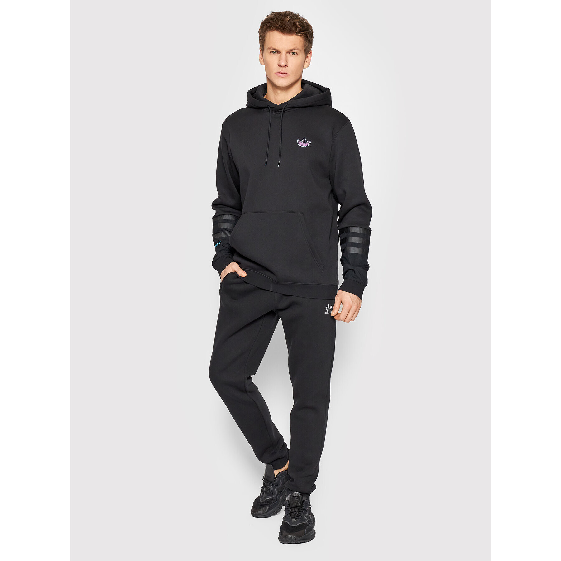 adidas Mikina Sprt Fleece HE4701 Černá Regular Fit - Pepit.cz