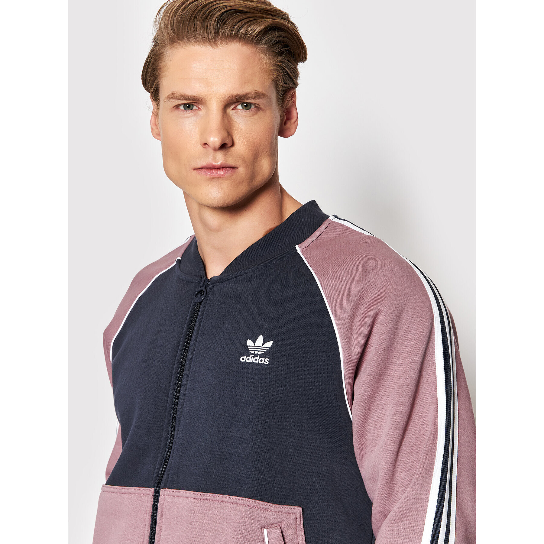 adidas Mikina Sst Fleece Track HC2081 Tmavomodrá Regular Fit - Pepit.cz