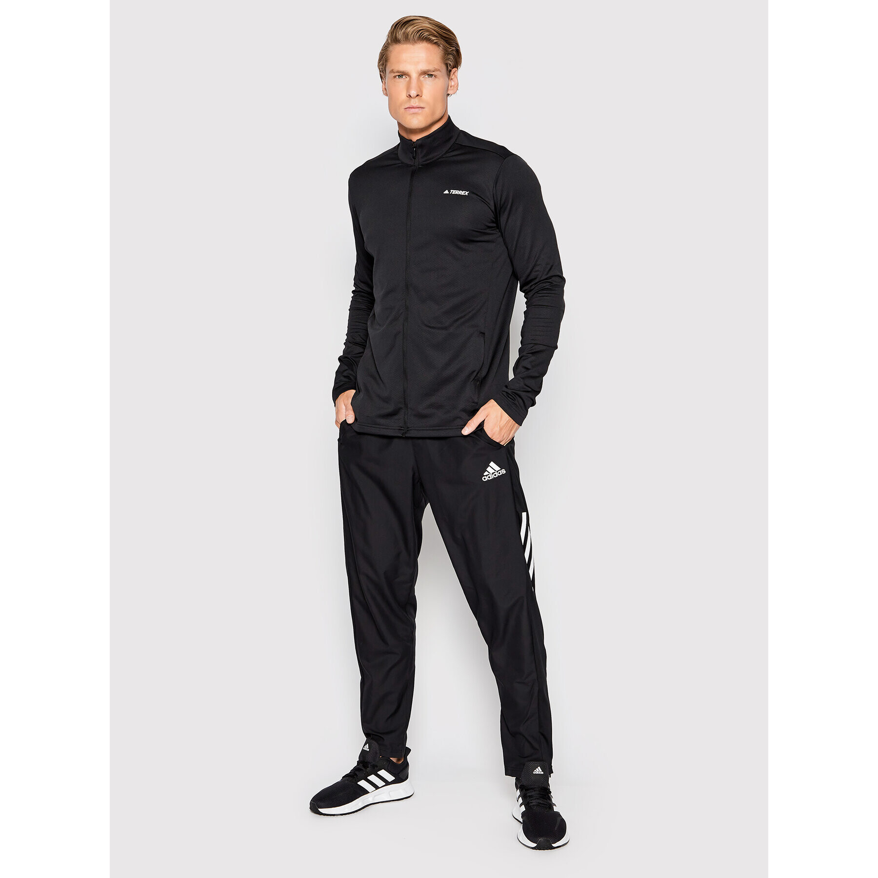 adidas Mikina Terrex Multi GI7306 Černá Regular Fit - Pepit.cz