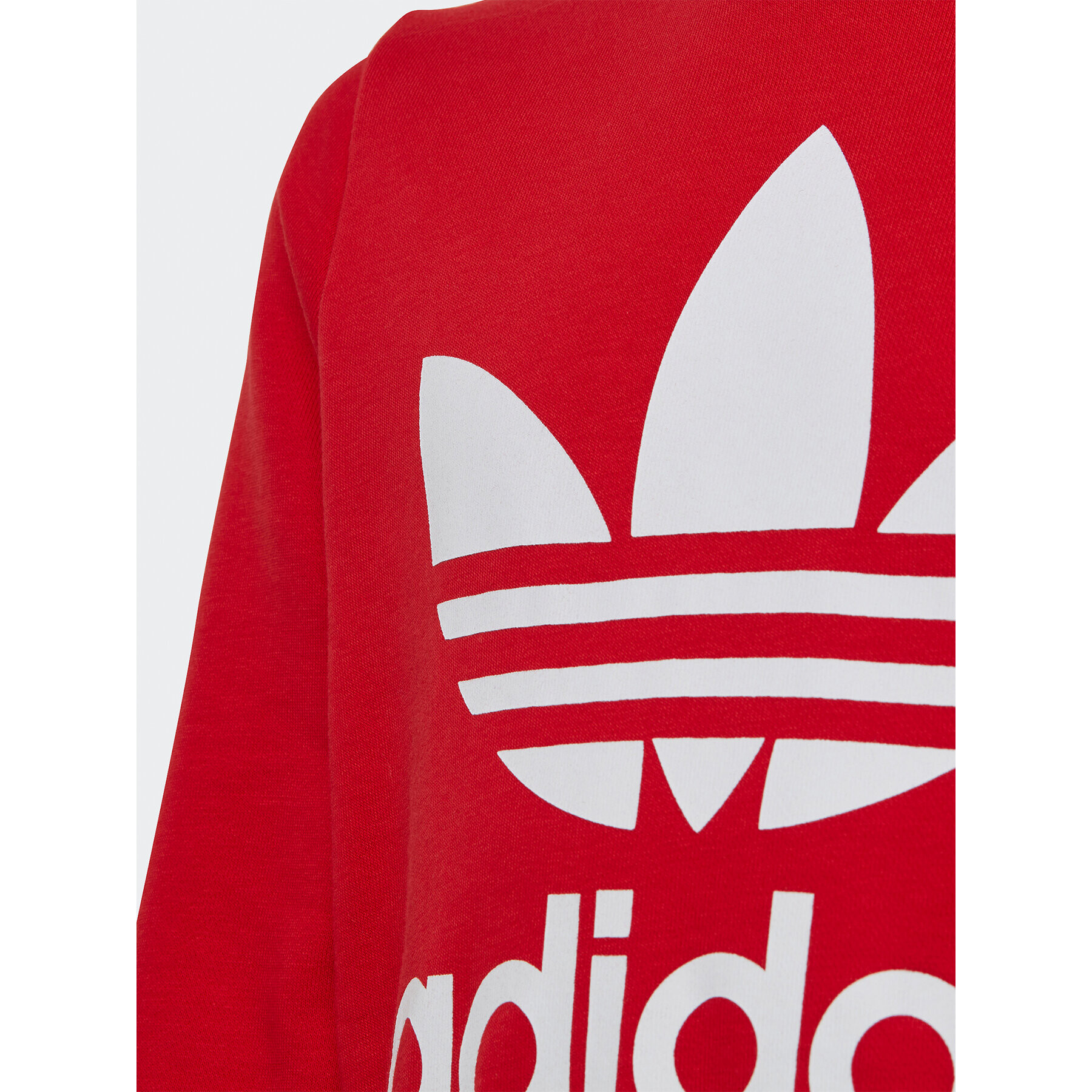 adidas Mikina Trefoil Crew Sweatshirt IB9974 Červená Regular Fit - Pepit.cz