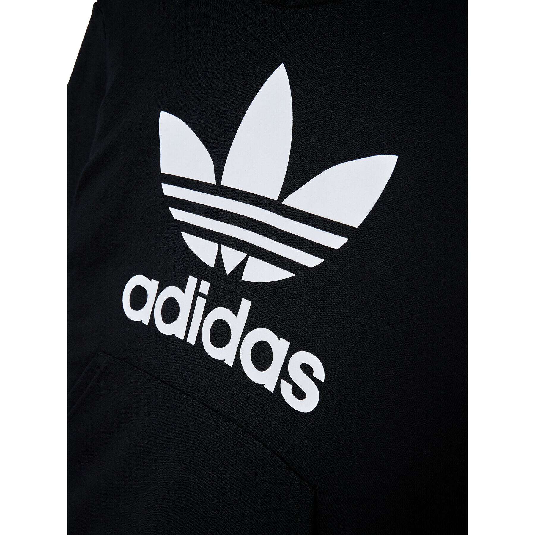 adidas Mikina Trefoil DV2870 Černá Regular Fit - Pepit.cz