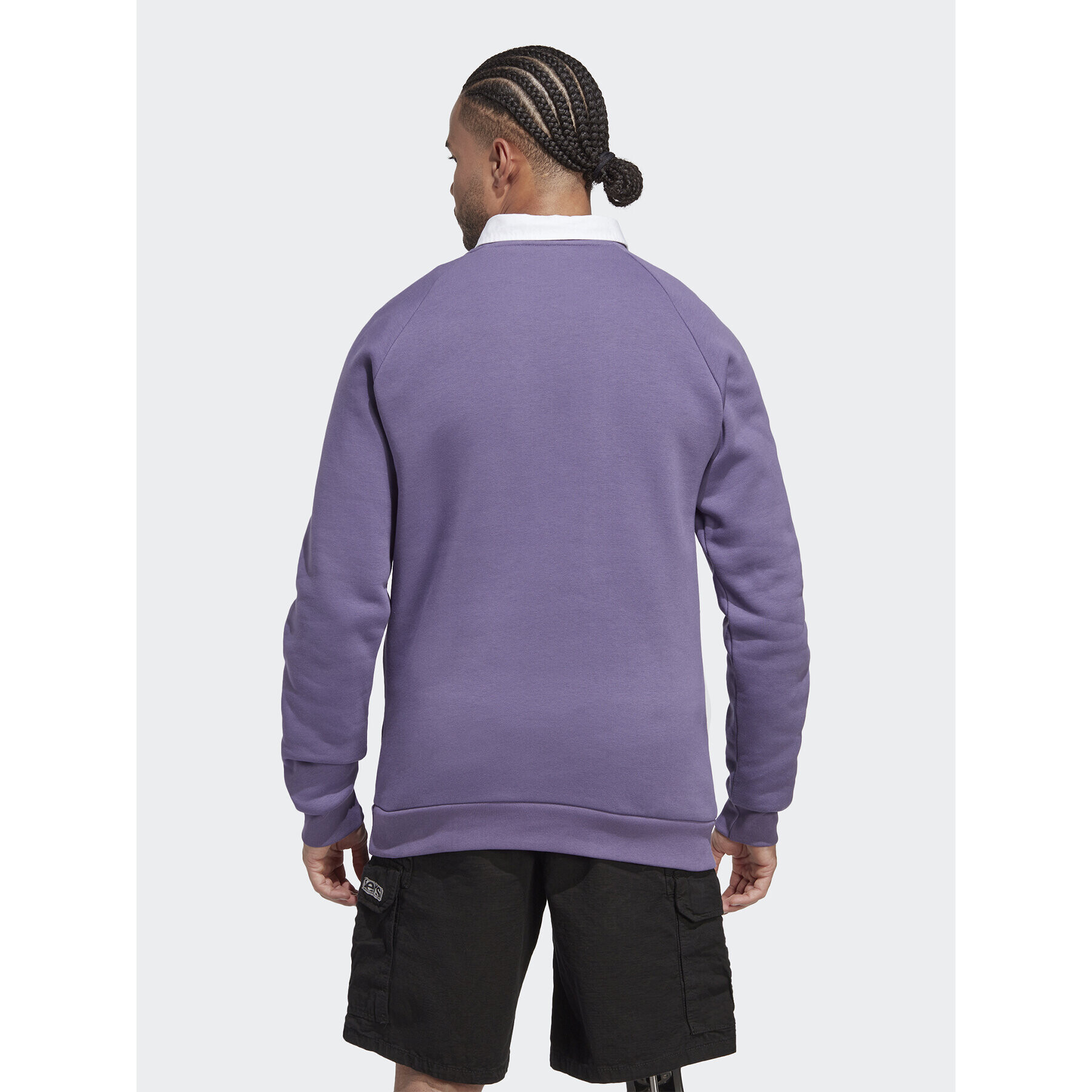 adidas Mikina Trefoil Essentials Crewneck Sweatshirt IA4824 Fialová Regular Fit - Pepit.cz