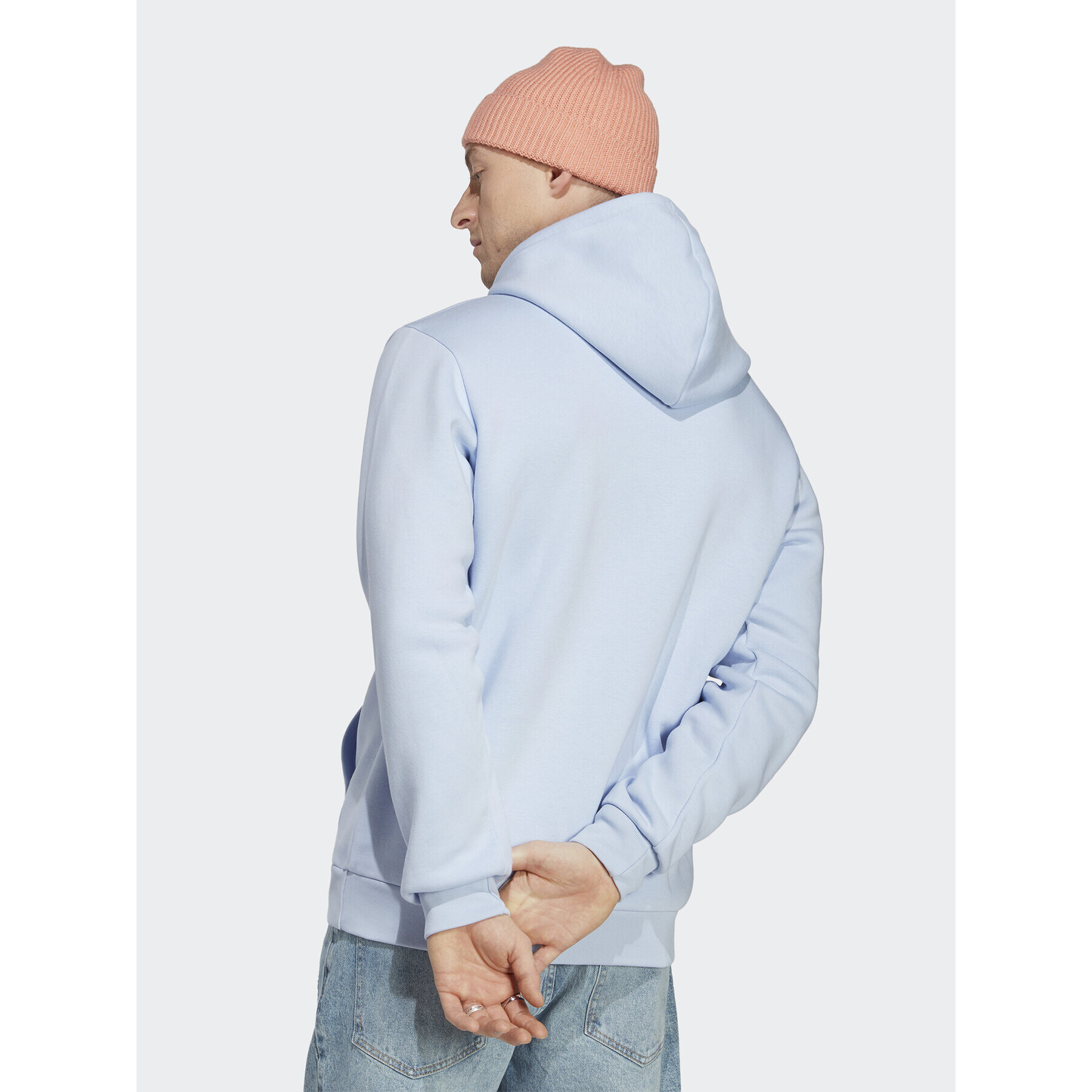 adidas Mikina Trefoil Essentials Hoodie IA4889 Modrá Regular Fit - Pepit.cz