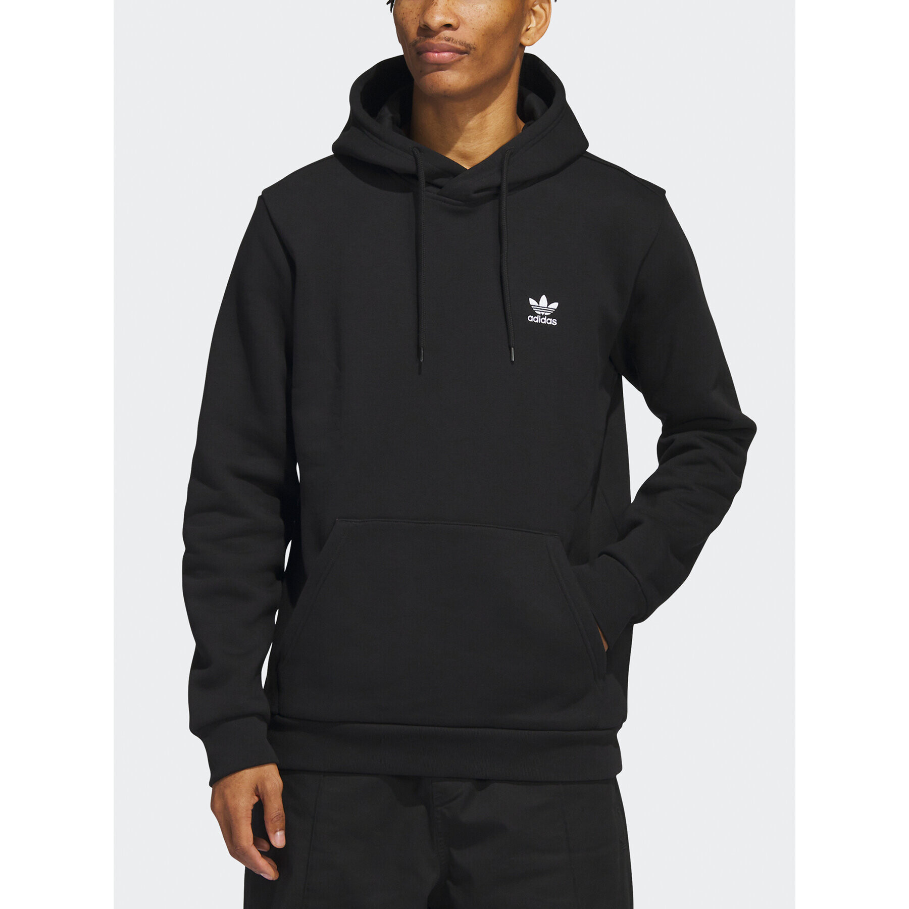 adidas Mikina Trefoil Essentials Hoodie IA4898 Černá Regular Fit - Pepit.cz