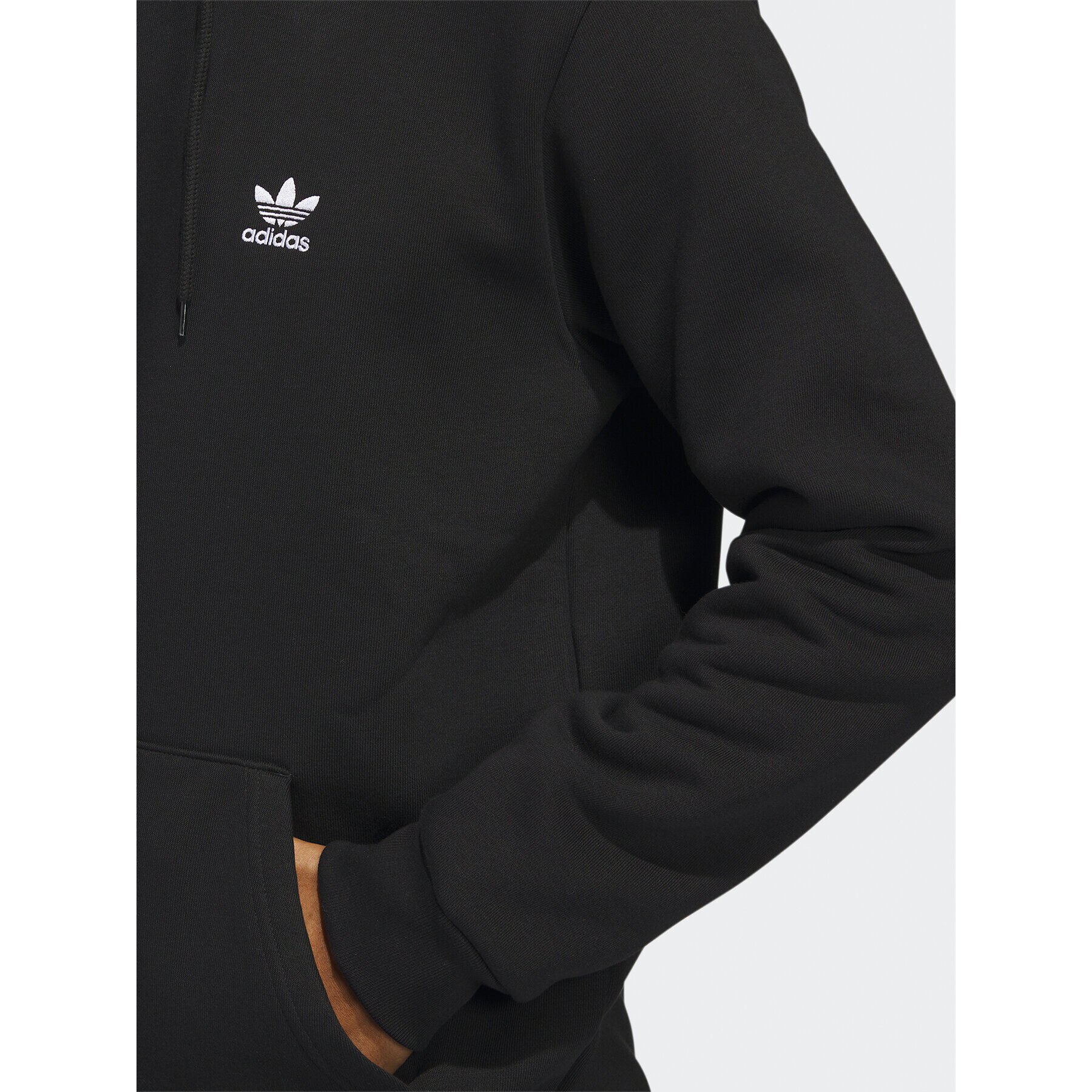 adidas Mikina Trefoil Essentials Hoodie IA4898 Černá Regular Fit - Pepit.cz