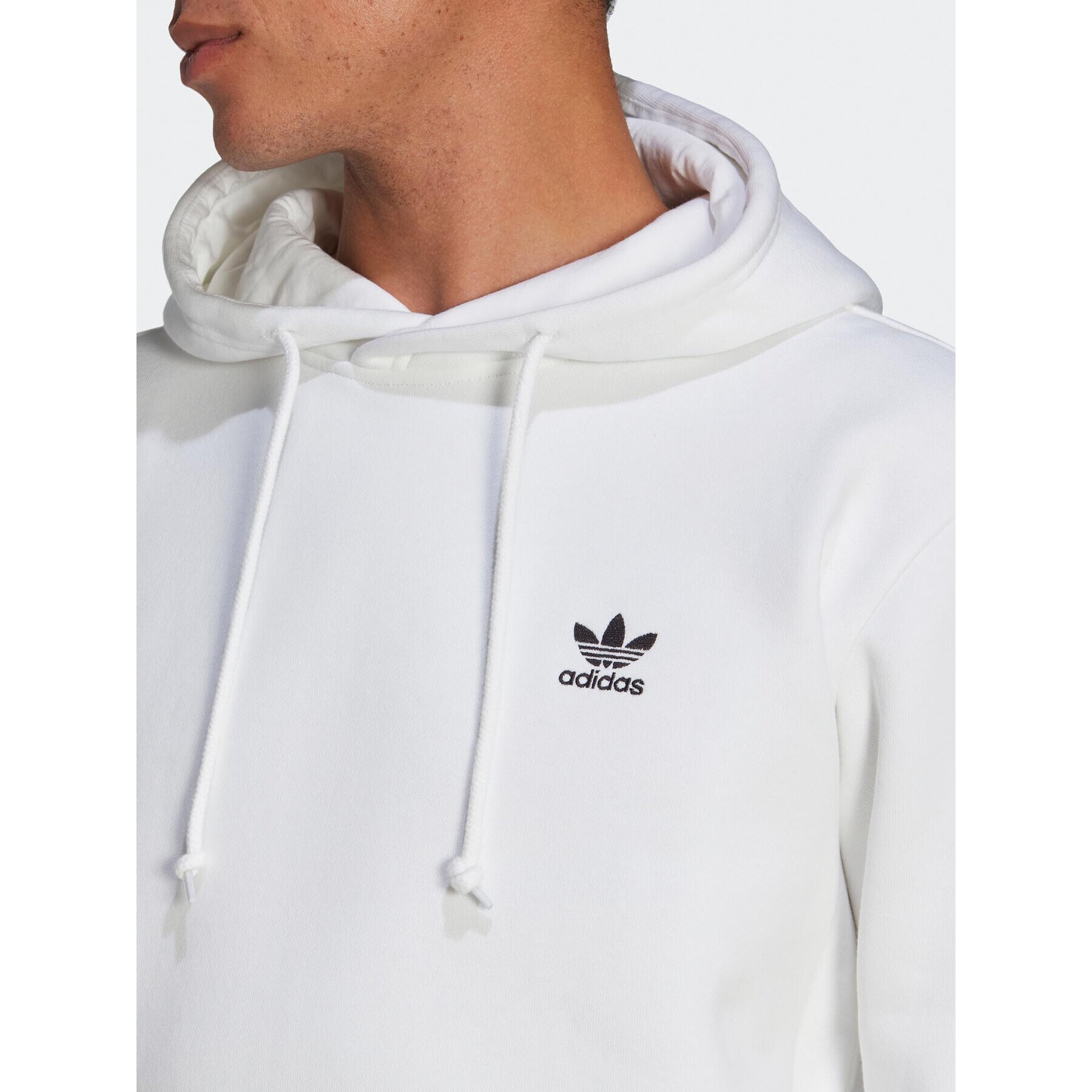 adidas Mikina Trefoil Essentials IA4894 Bílá Regular Fit - Pepit.cz