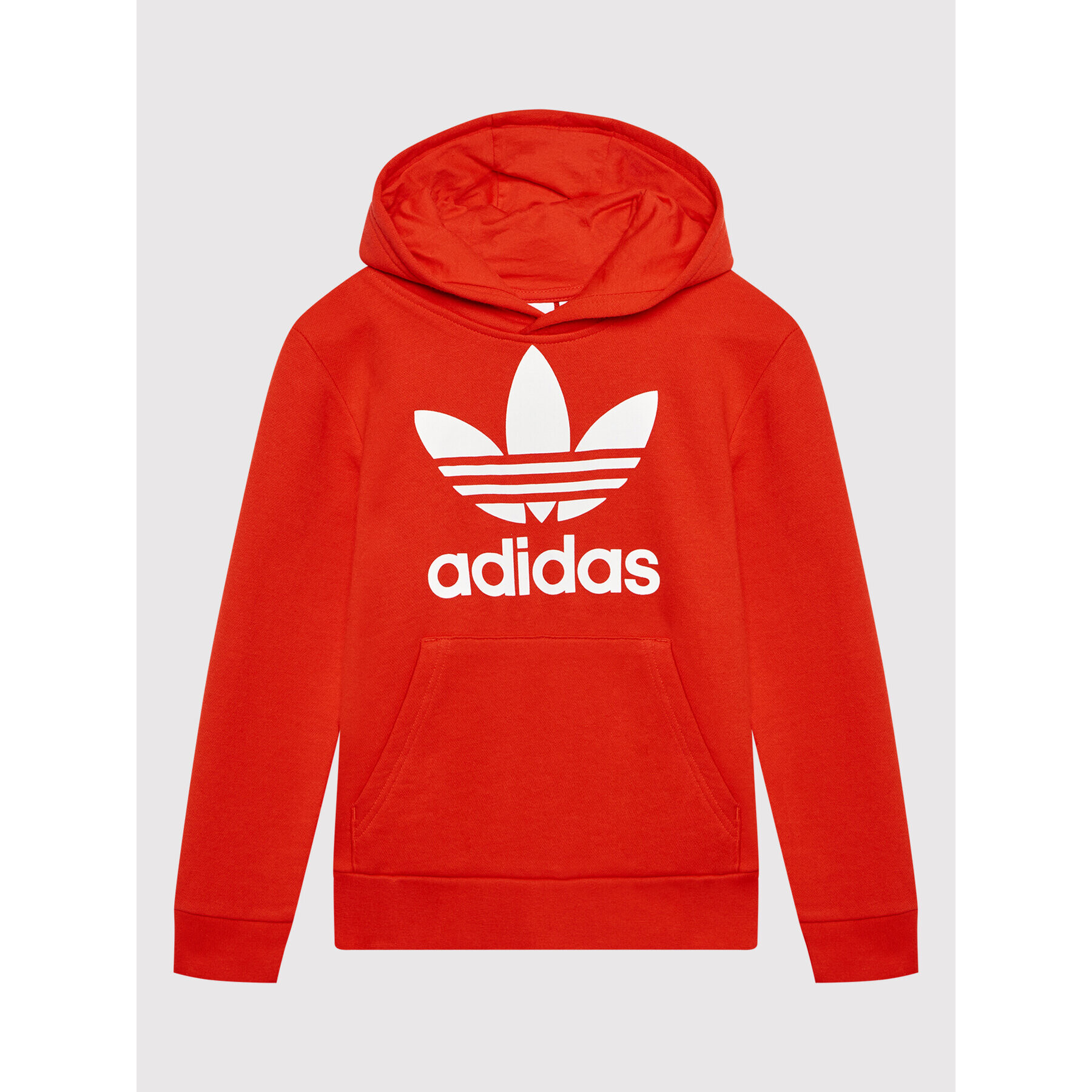 adidas Mikina Trefoil HD2020 Červená Regular Fit - Pepit.cz