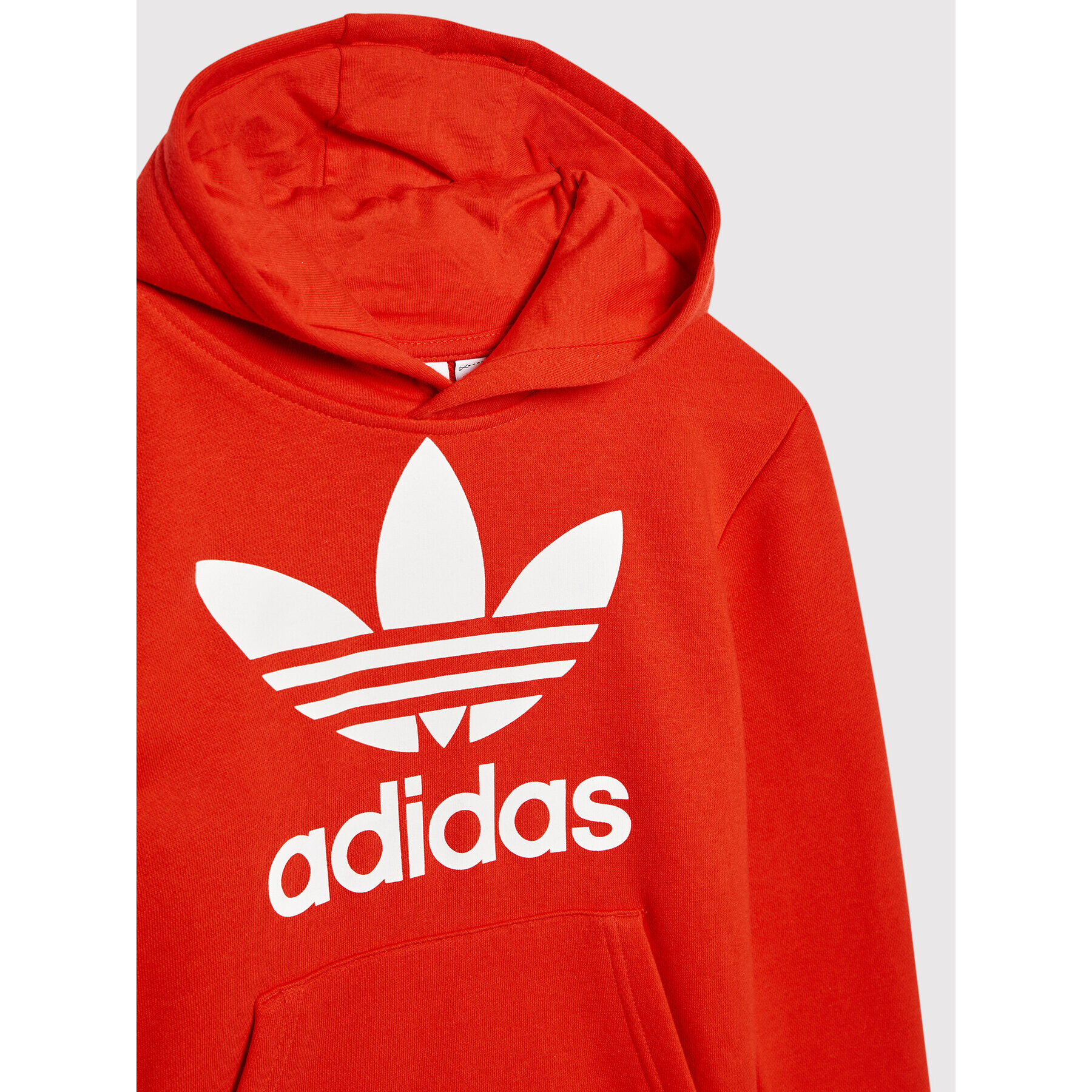 adidas Mikina Trefoil HD2020 Červená Regular Fit - Pepit.cz