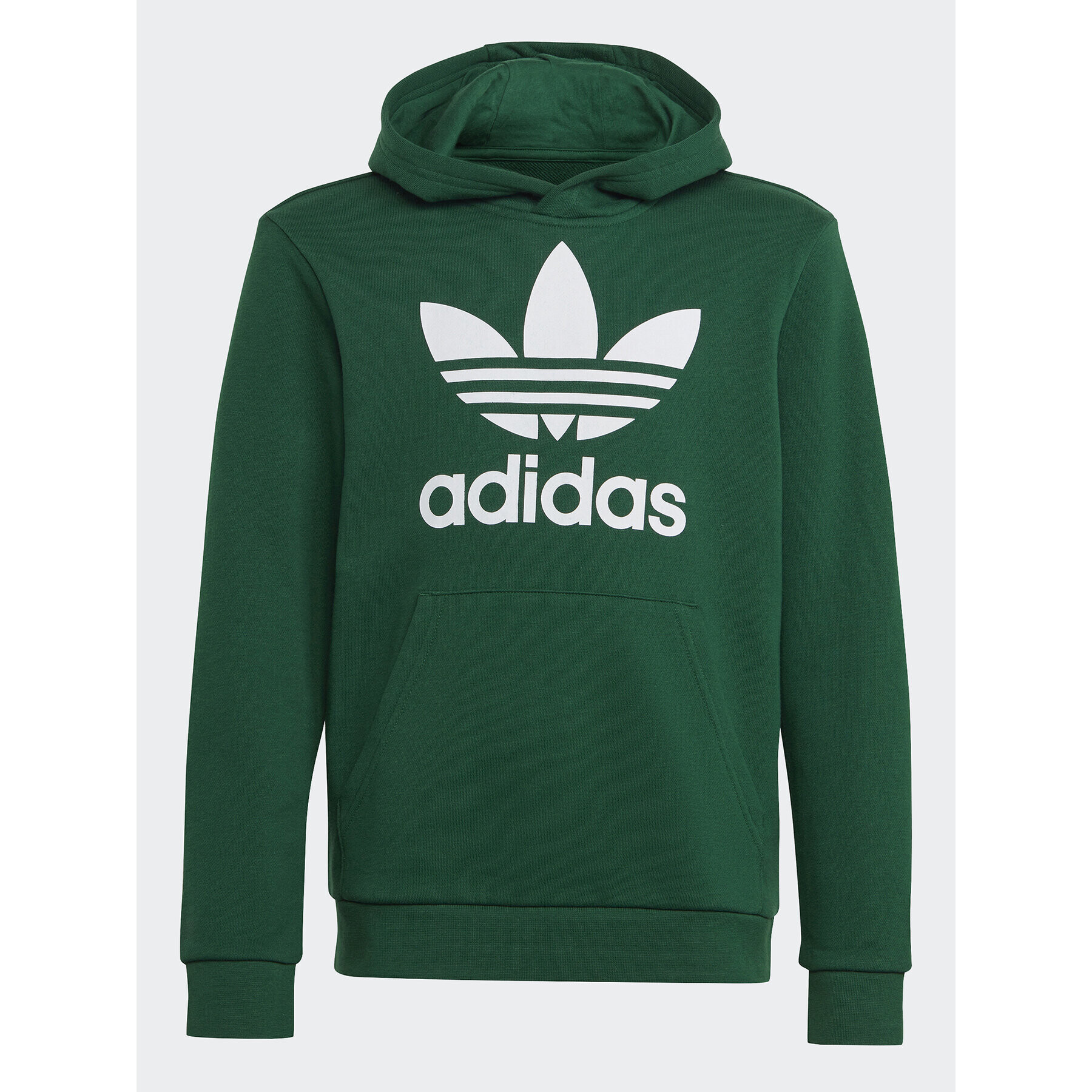 adidas Mikina Trefoil Hoodie IB9984 Zelená Regular Fit - Pepit.cz