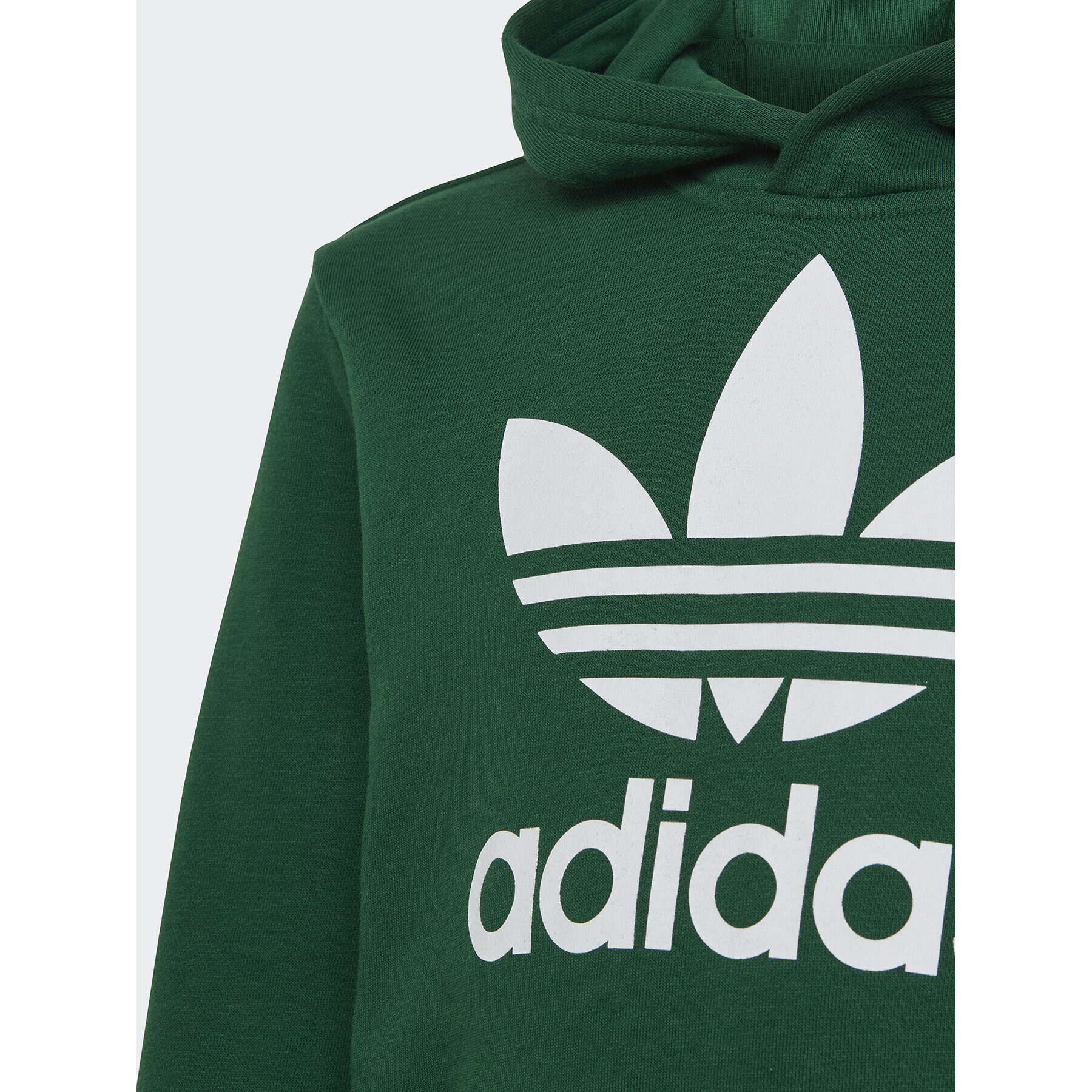 adidas Mikina Trefoil Hoodie IB9984 Zelená Regular Fit - Pepit.cz