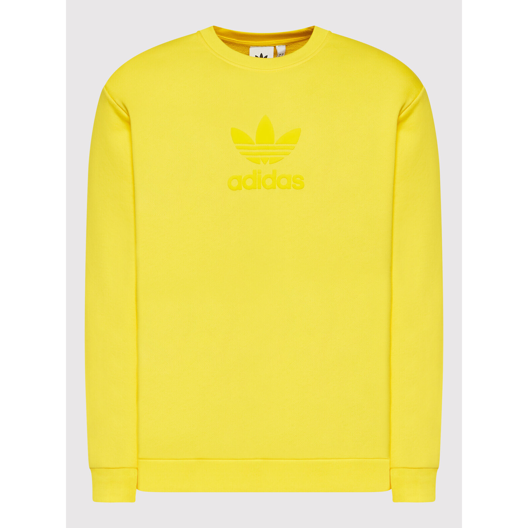 adidas Mikina Trefoil Series Street Crew HK2795 Žlutá Regular Fit - Pepit.cz