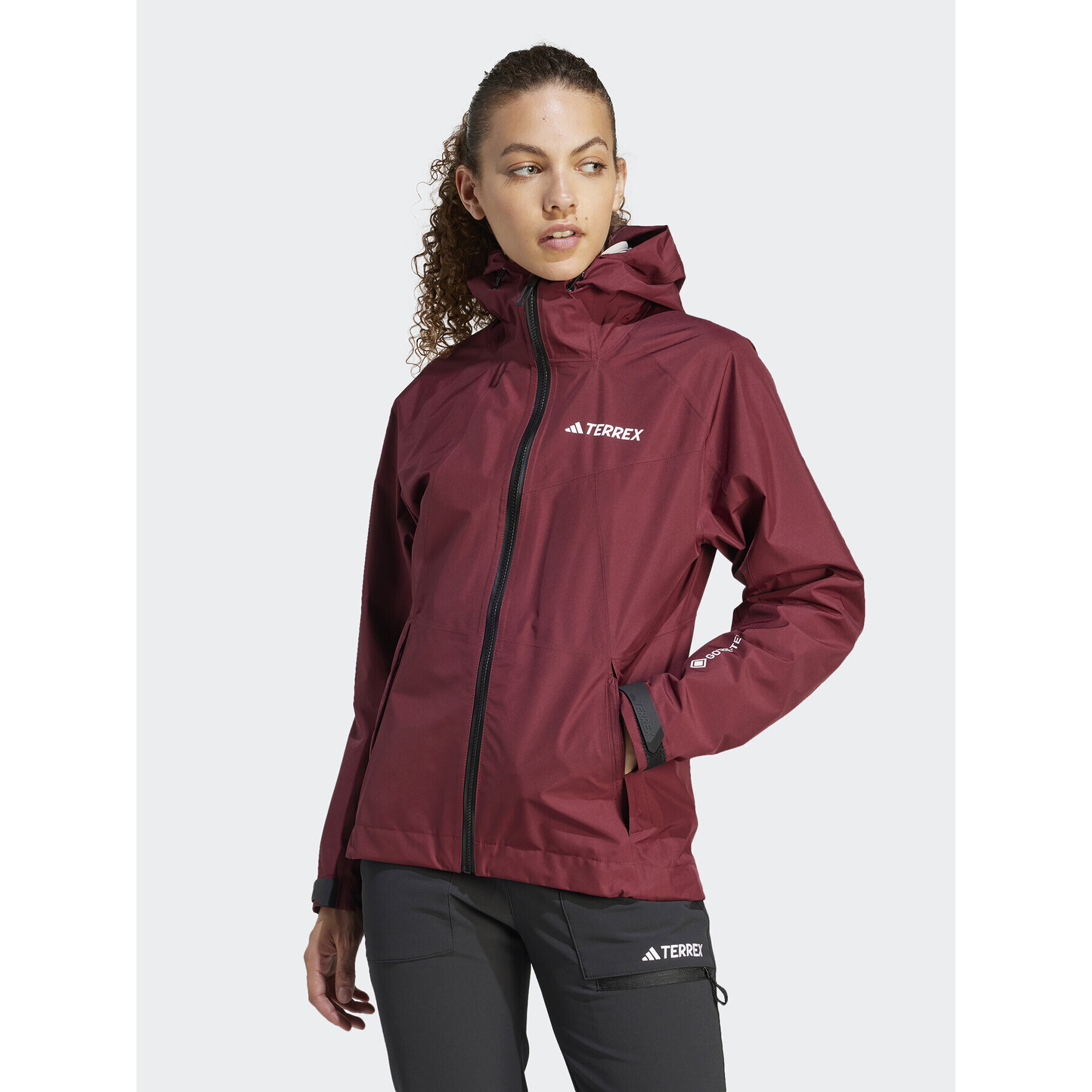 adidas Outdoorová bunda Terrex Xperior GORE-TEX Paclite Rain IB4257 Červená Regular Fit - Pepit.cz