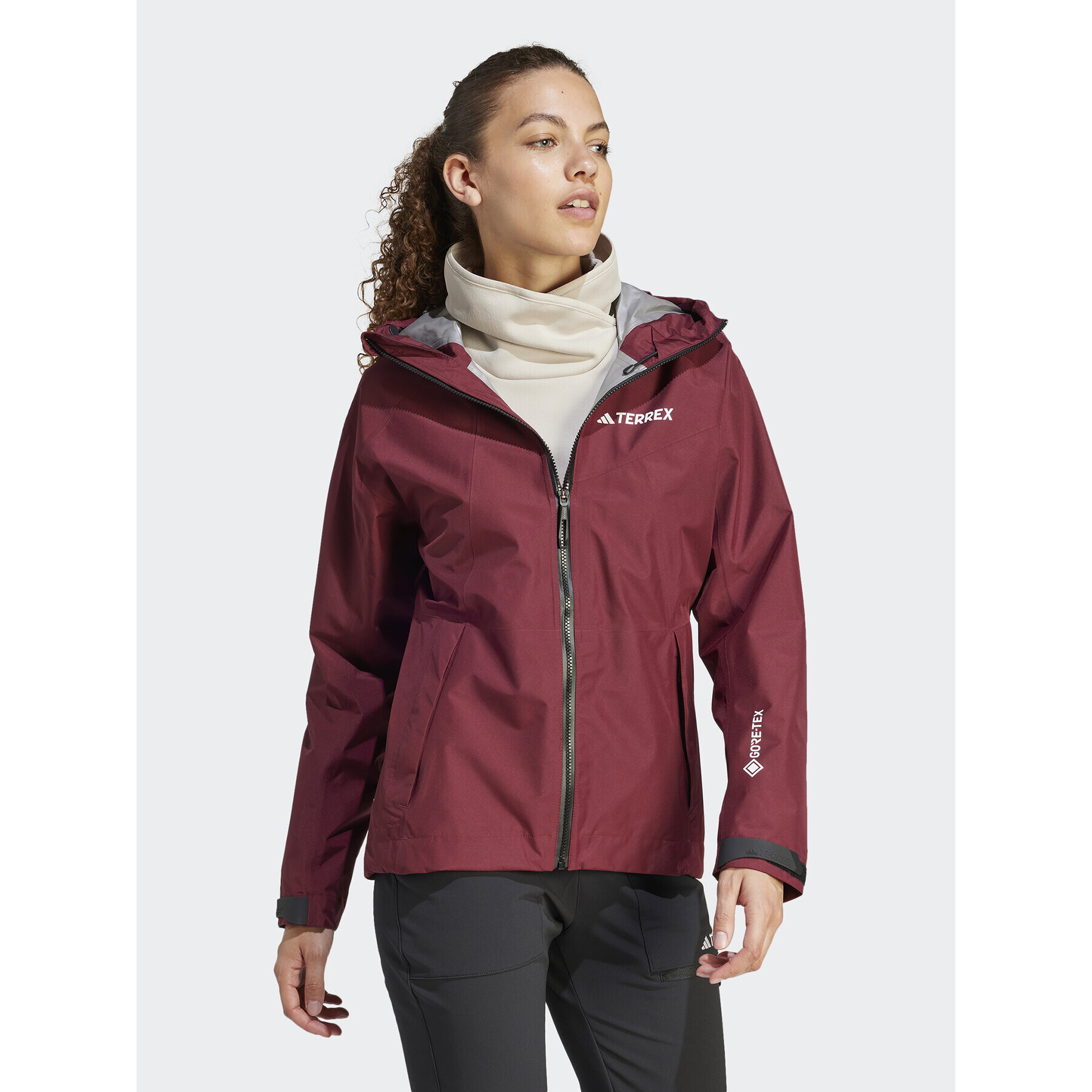 adidas Outdoorová bunda Terrex Xperior GORE-TEX Paclite Rain IB4257 Červená Regular Fit - Pepit.cz