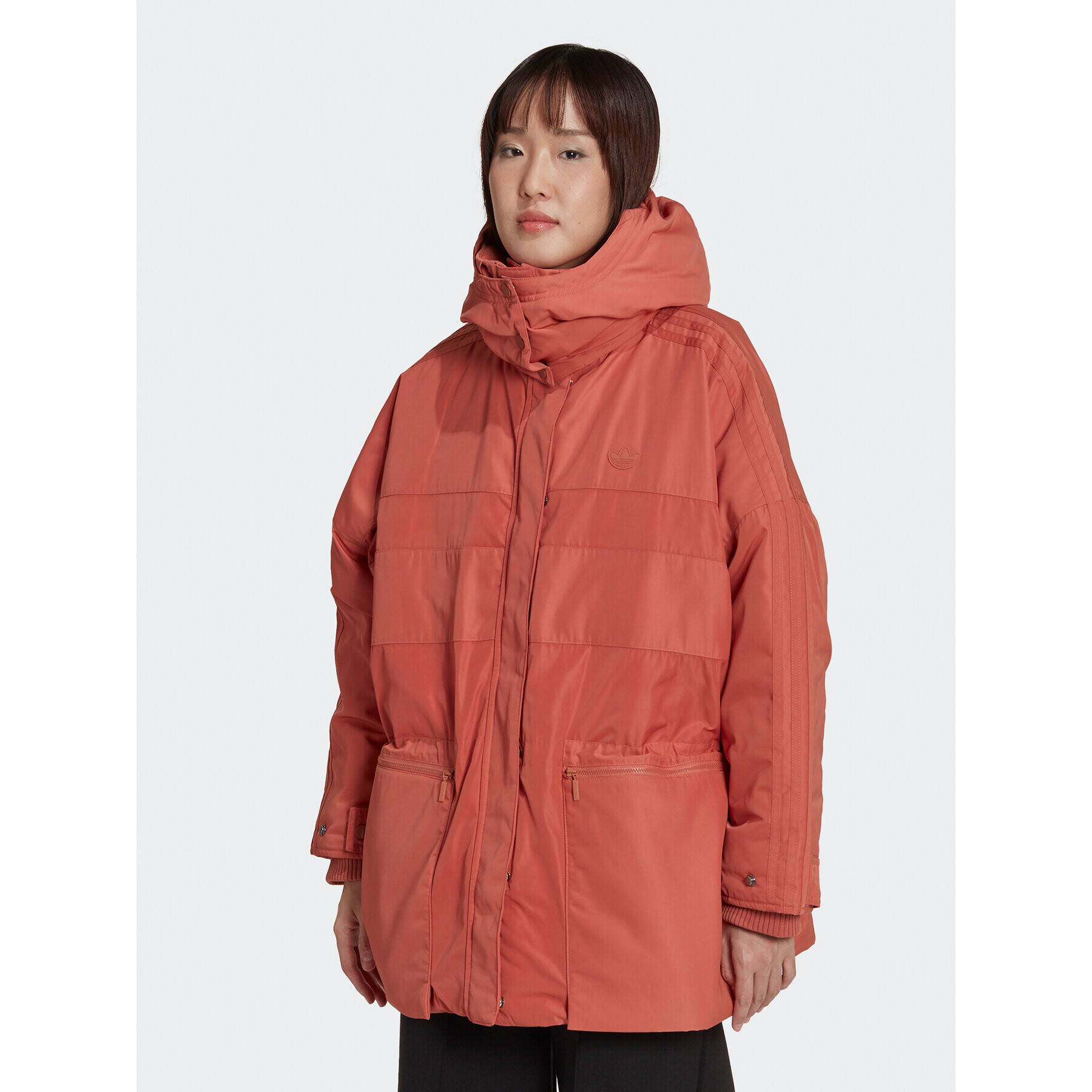 adidas Bunda pro přechodné období Parka HK5248 Oranžová Loose Fit - Pepit.cz