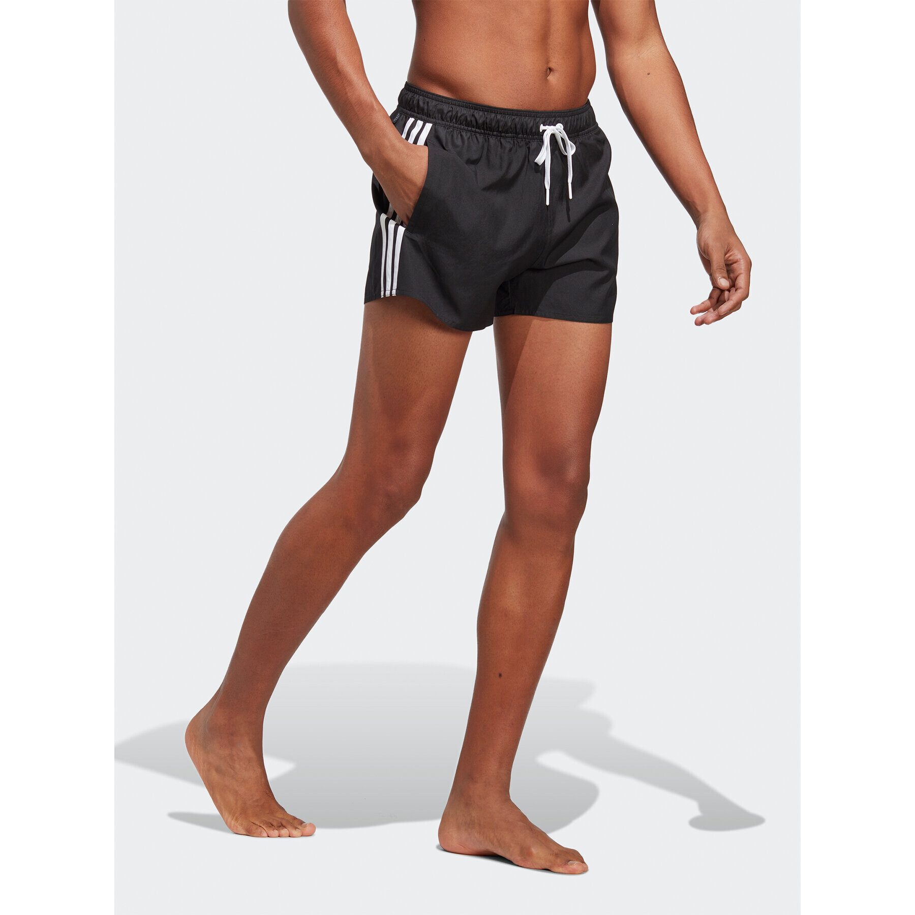 adidas Plavecké šortky 3-Stripes CLX Swim Shorts HT4367 Černá Regular Fit - Pepit.cz