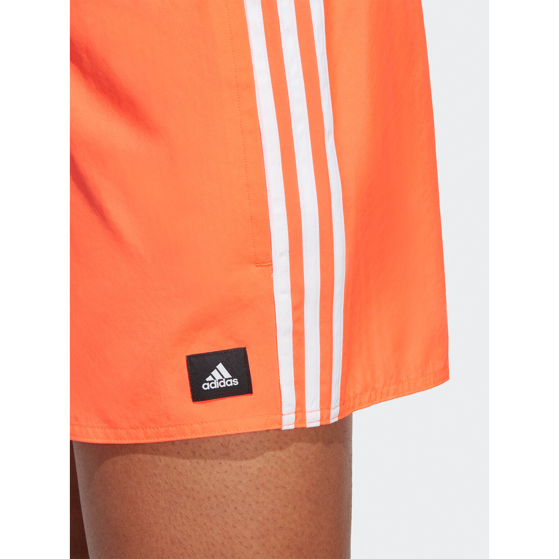 adidas Plavecké šortky 3-Stripes CLX Swim Shorts HT4371 Červená Regular Fit - Pepit.cz