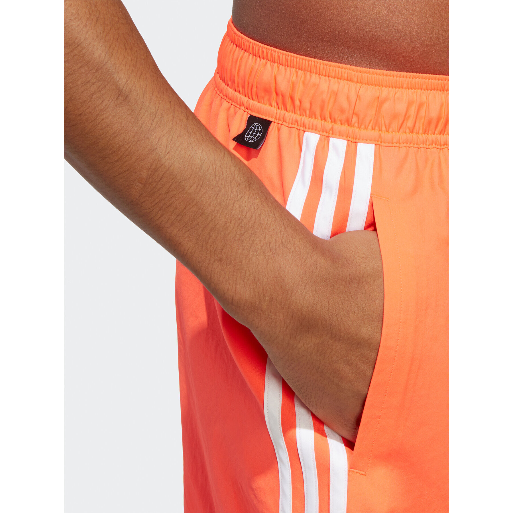 adidas Plavecké šortky 3-Stripes CLX Swim Shorts HT4371 Červená Regular Fit - Pepit.cz