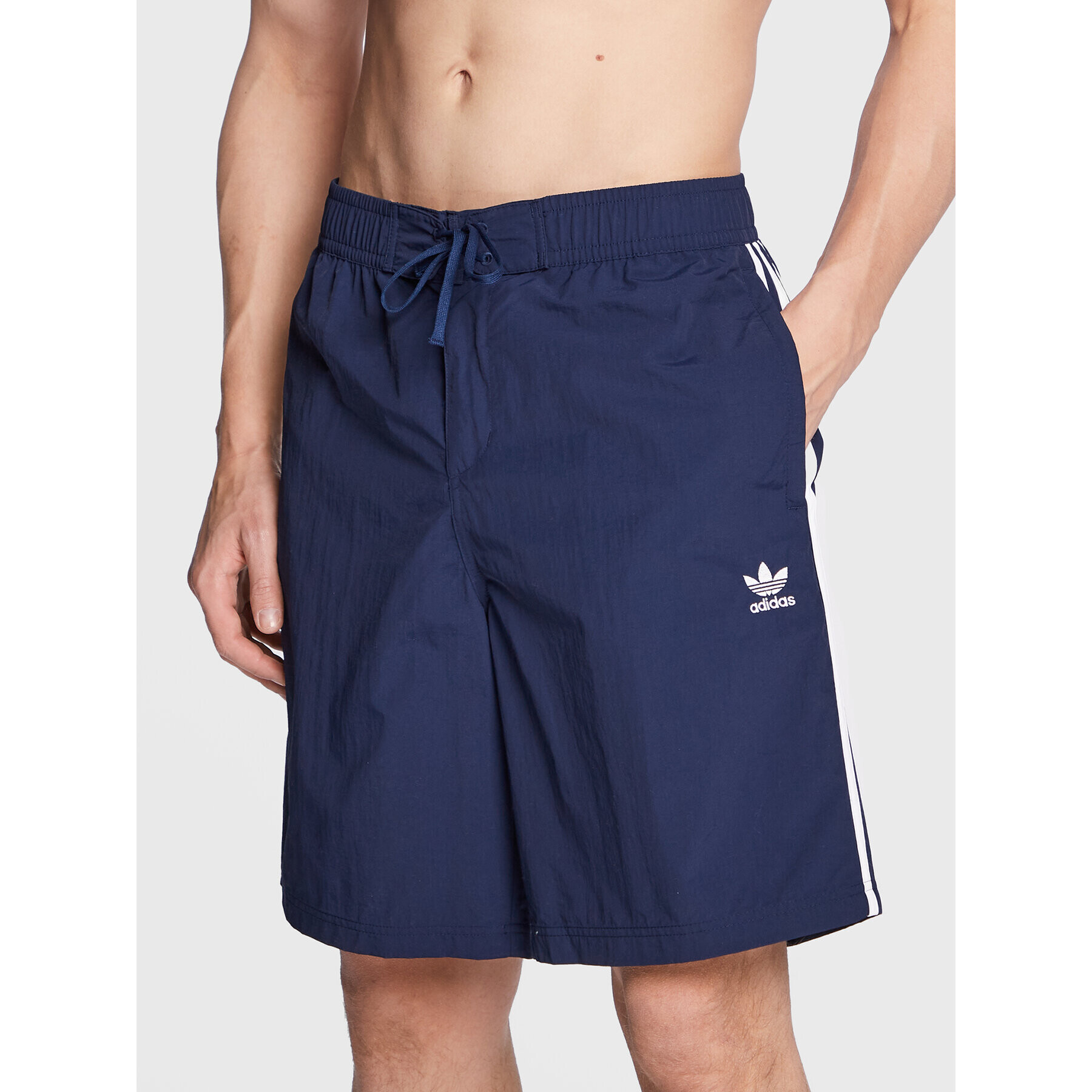 adidas Plavecké šortky adicolor 3-Stripes HK7389 Tmavomodrá Relaxed Fit - Pepit.cz