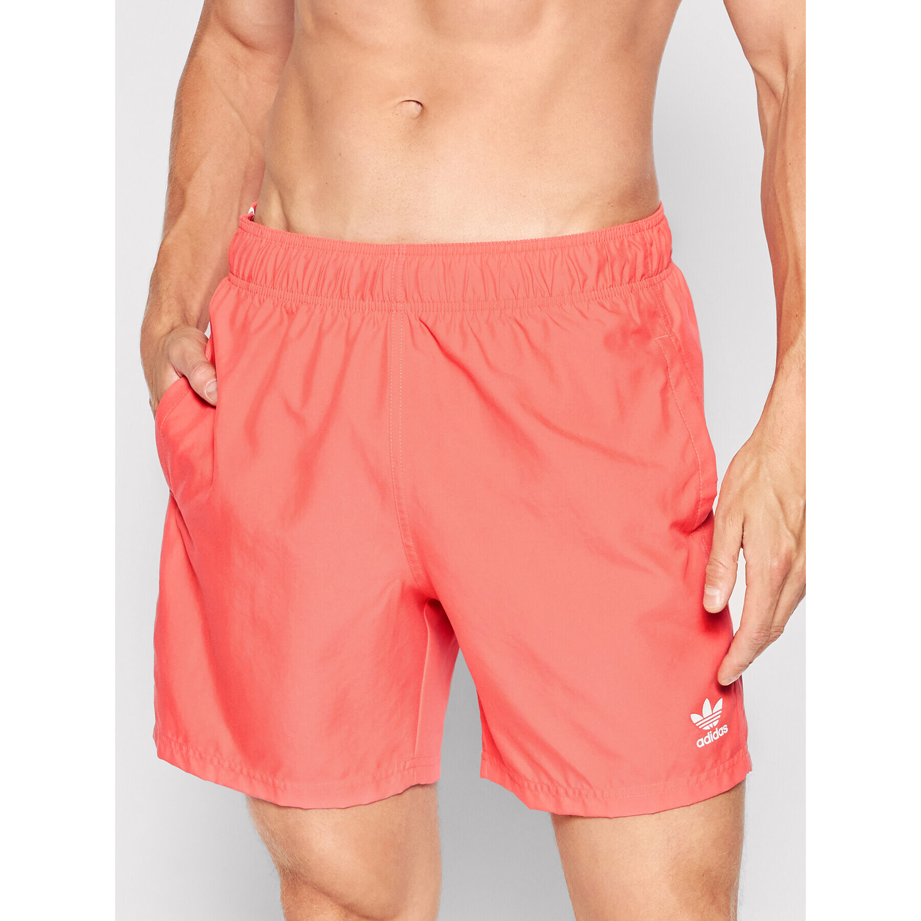 adidas Plavecké šortky adicolor Essentials Trefoil HE9423 Růžová Regular Fit - Pepit.cz