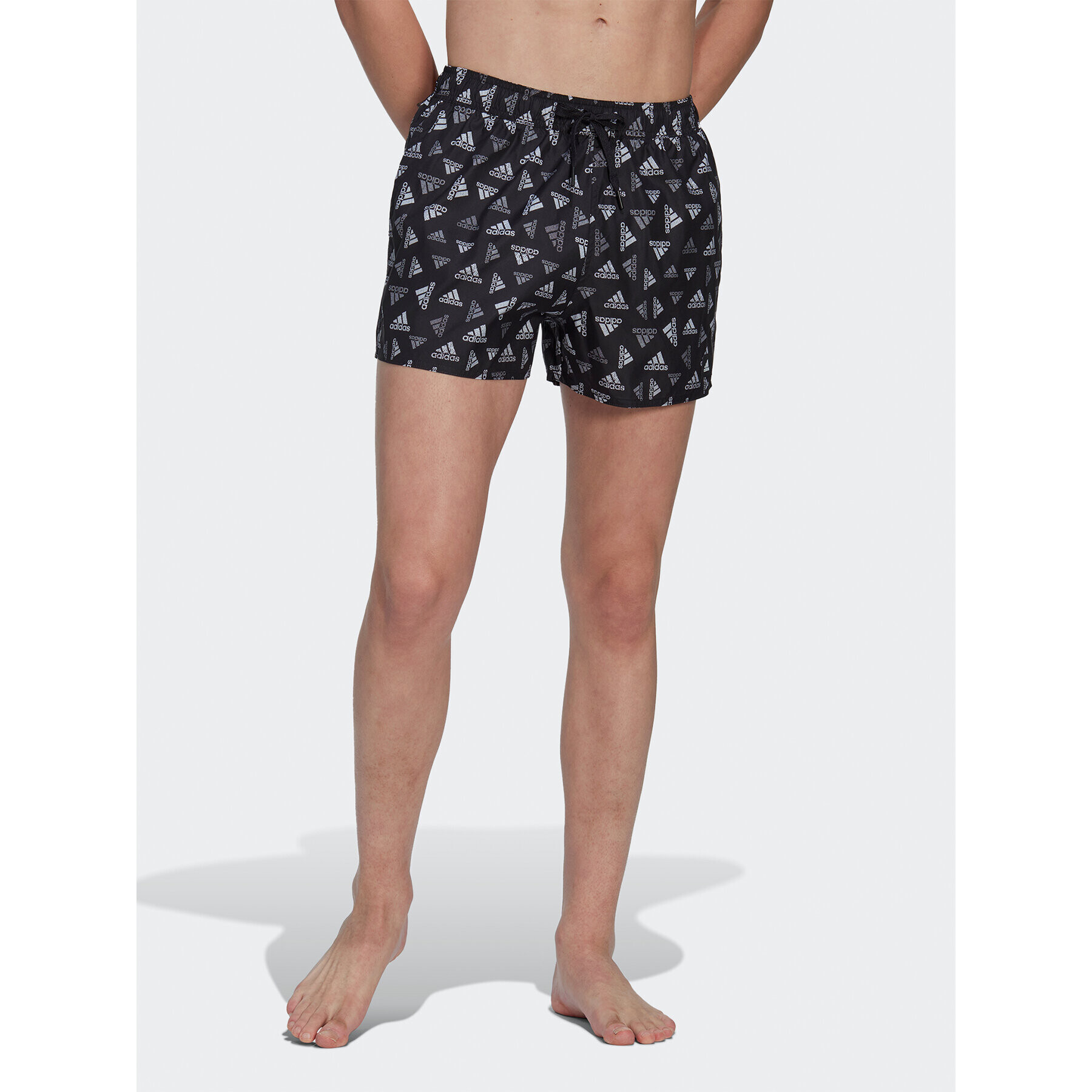 adidas Plavecké šortky Logo Print CLX Swim Shorts Very Short Length HT4345 Černá Regular Fit - Pepit.cz