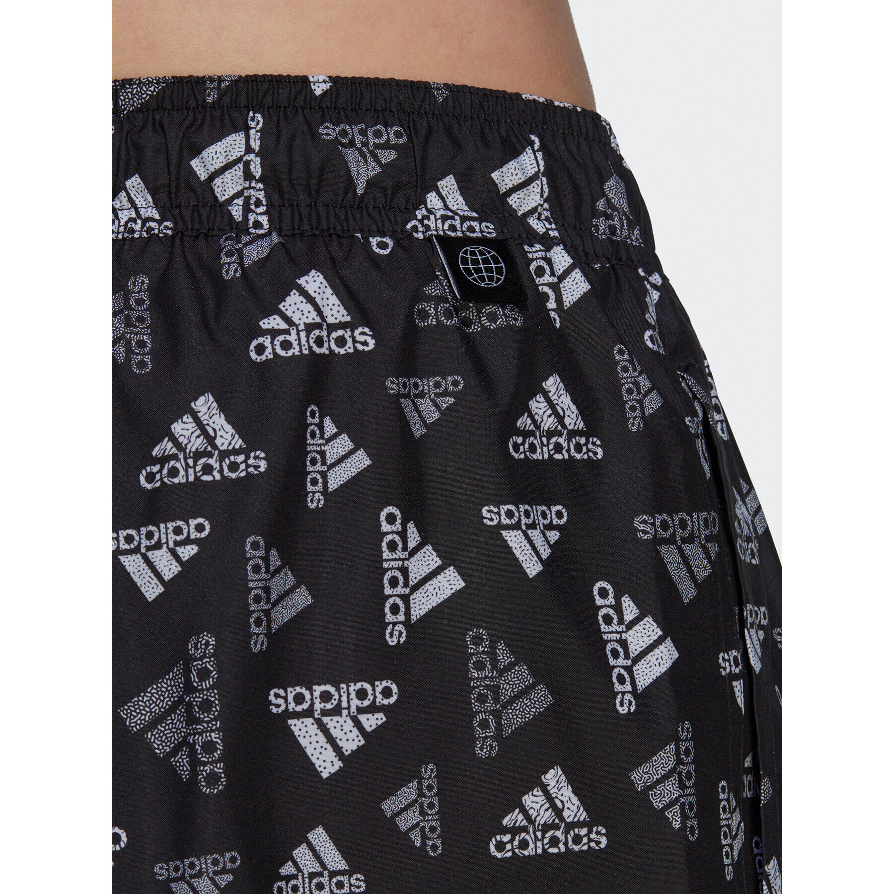 adidas Plavecké šortky Logo Print CLX Swim Shorts Very Short Length HT4345 Černá Regular Fit - Pepit.cz