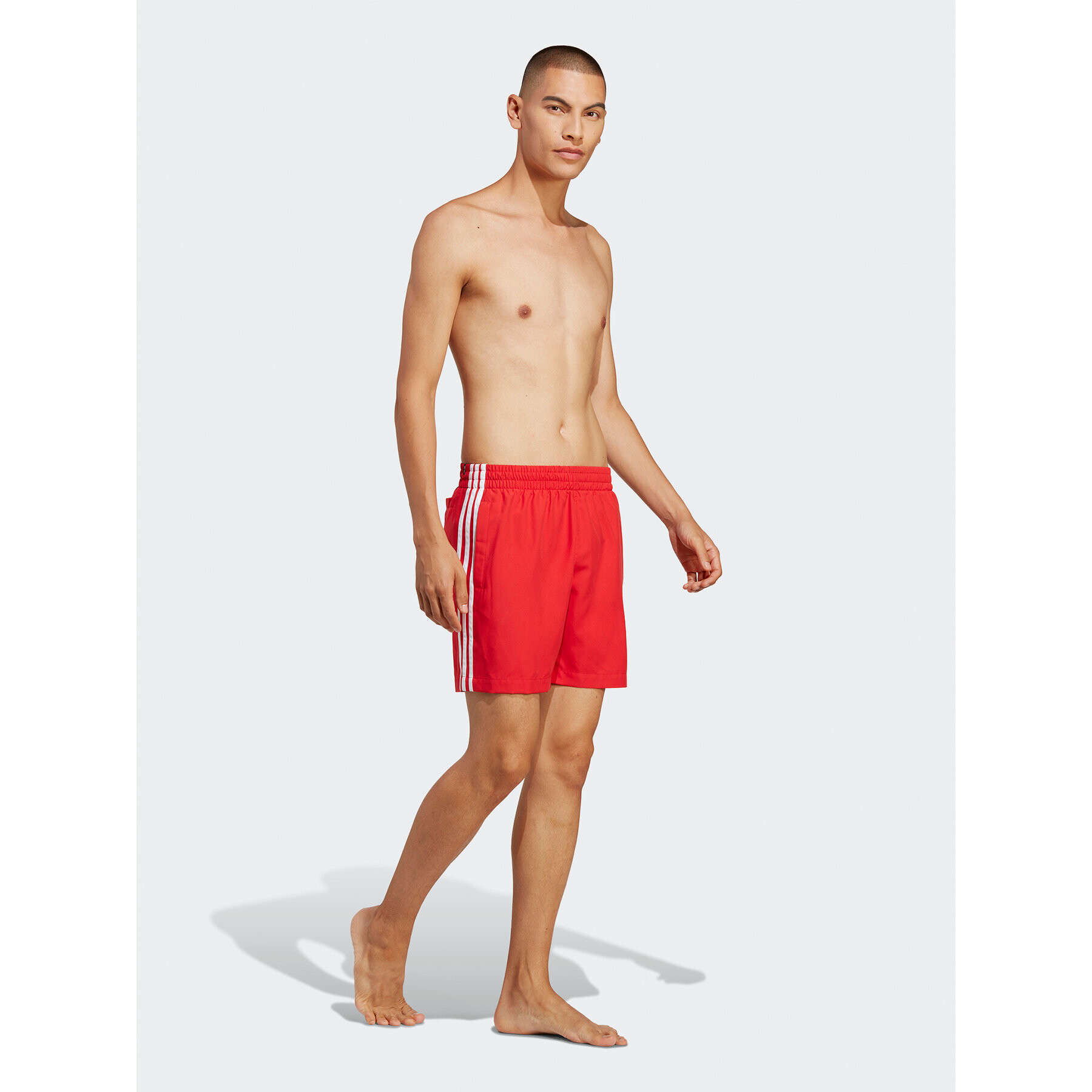 adidas Plavecké šortky Originals Adicolor 3-Stripes Swim Shorts H44768 Červená Regular Fit - Pepit.cz