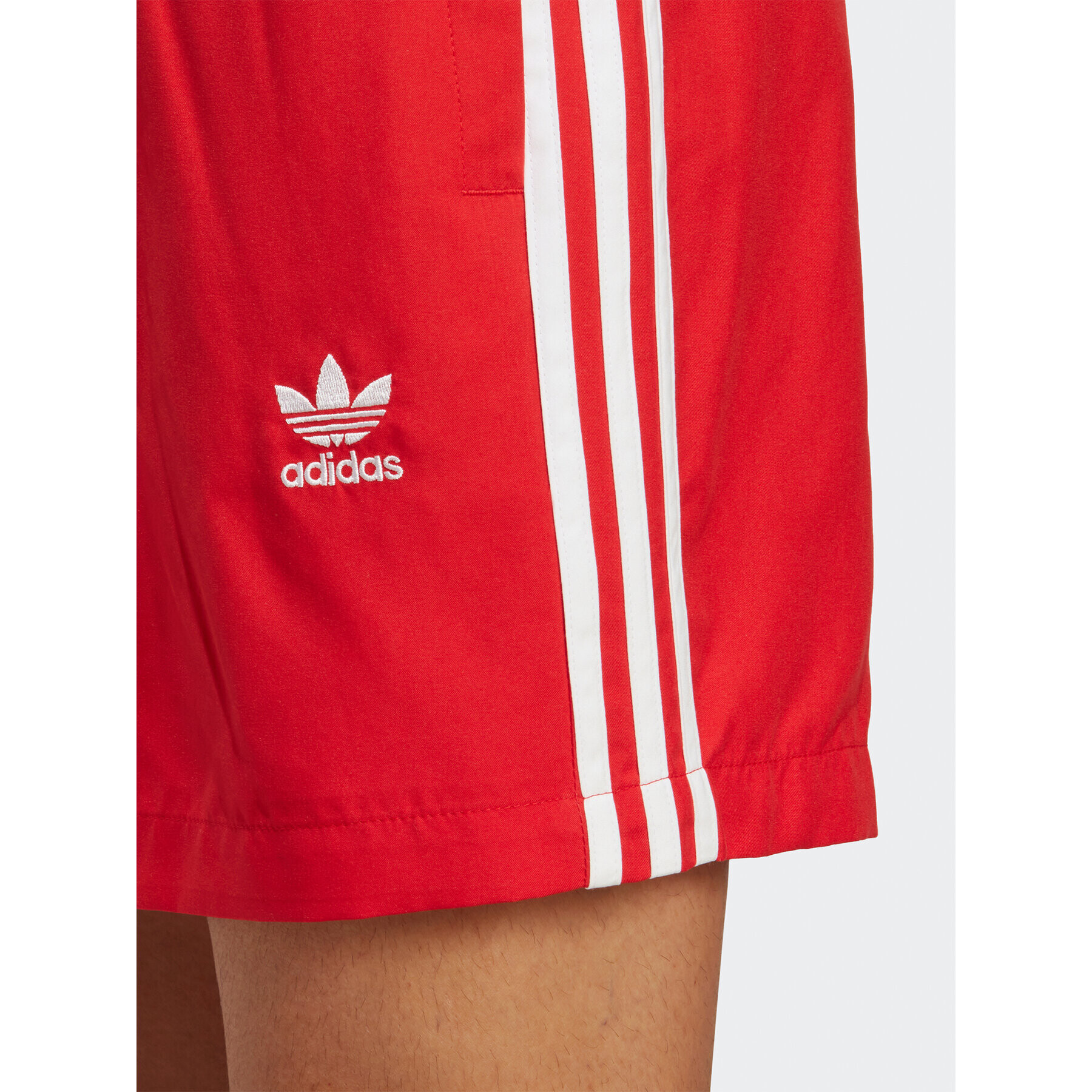 adidas Plavecké šortky Originals Adicolor 3-Stripes Swim Shorts H44768 Červená Regular Fit - Pepit.cz