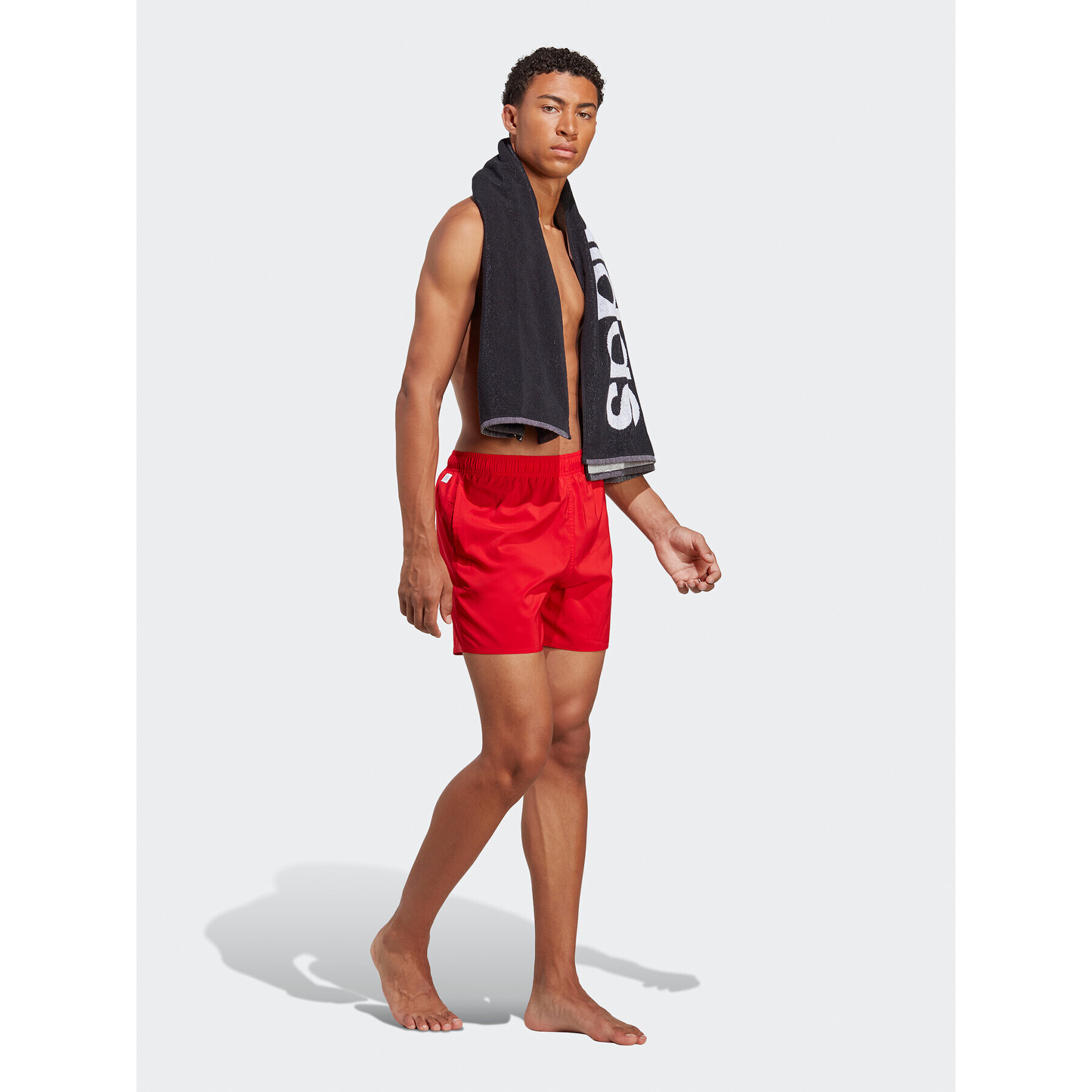 adidas Plavecké šortky Short Length Solid Swim Shorts HT2160 Červená Regular Fit - Pepit.cz