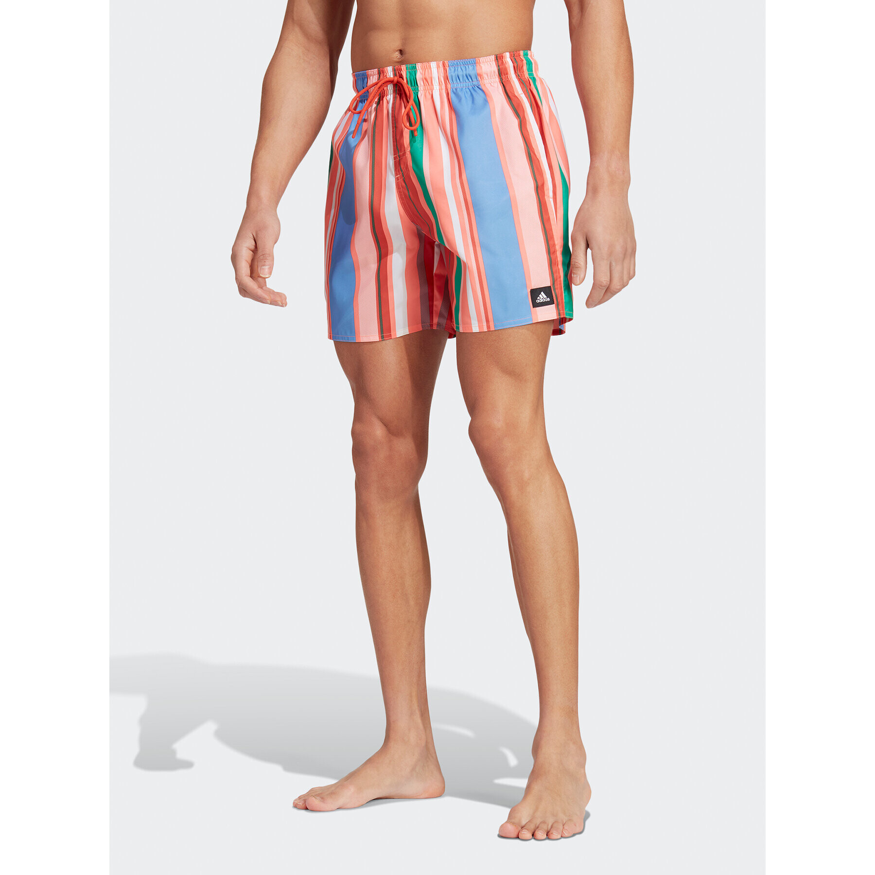 adidas Plavecké šortky Striped Swim Shorts IA7753 Oranžová Regular Fit - Pepit.cz