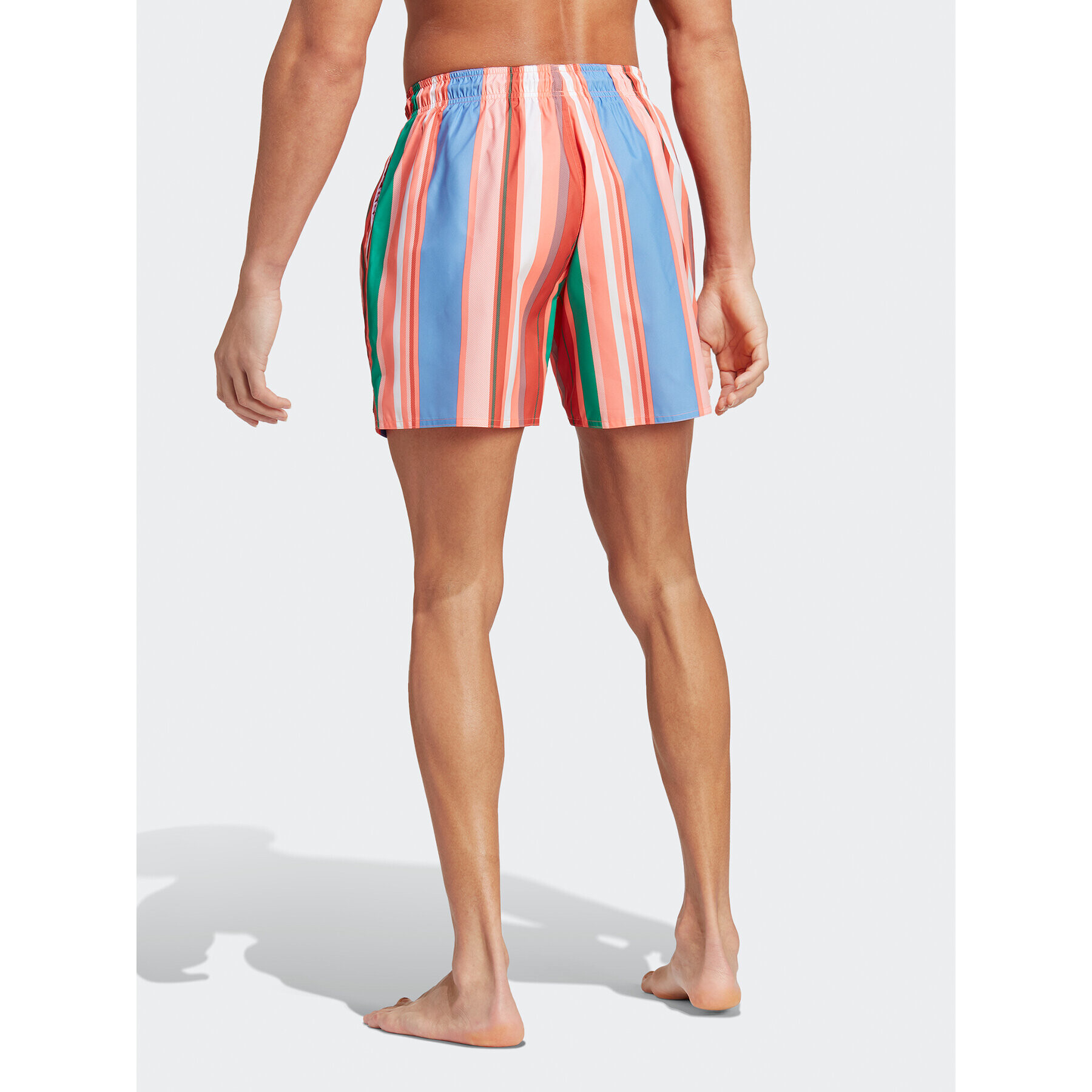 adidas Plavecké šortky Striped Swim Shorts IA7753 Oranžová Regular Fit - Pepit.cz