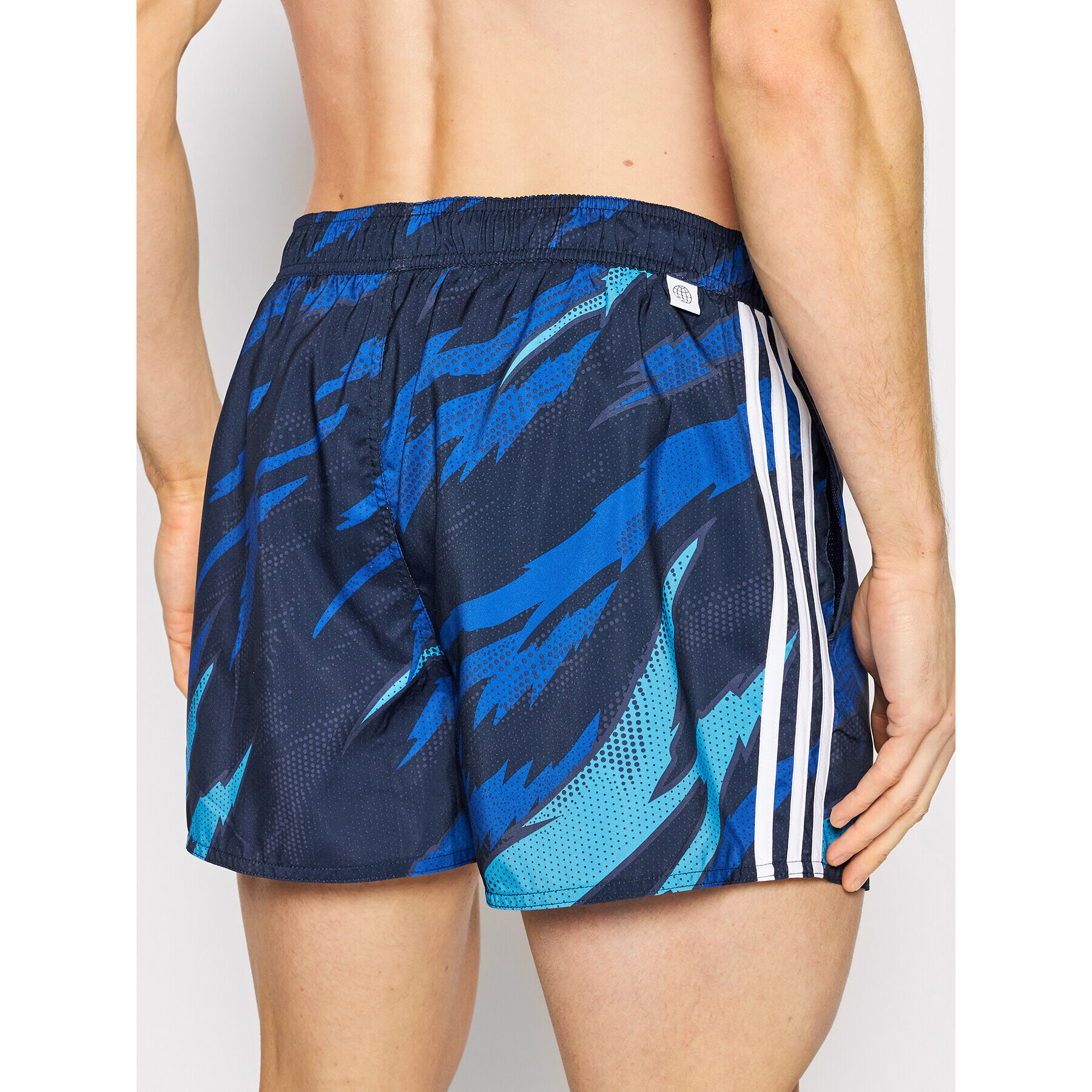 adidas Plavecké šortky Very Length Graphic HA1368 Tmavomodrá Regular Fit - Pepit.cz