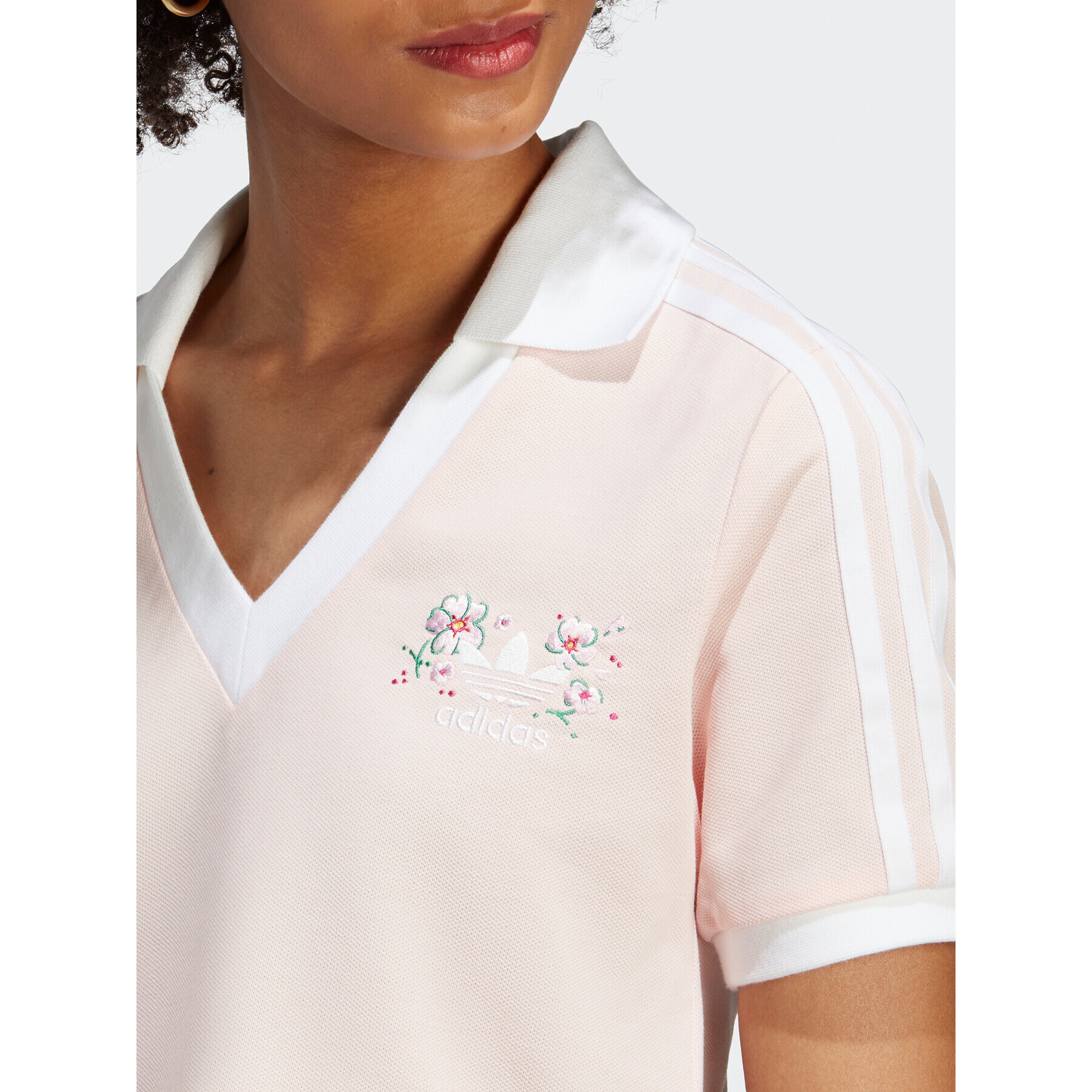 adidas Polokošile Crop Polo Shirt IP3757 Růžová - Pepit.cz