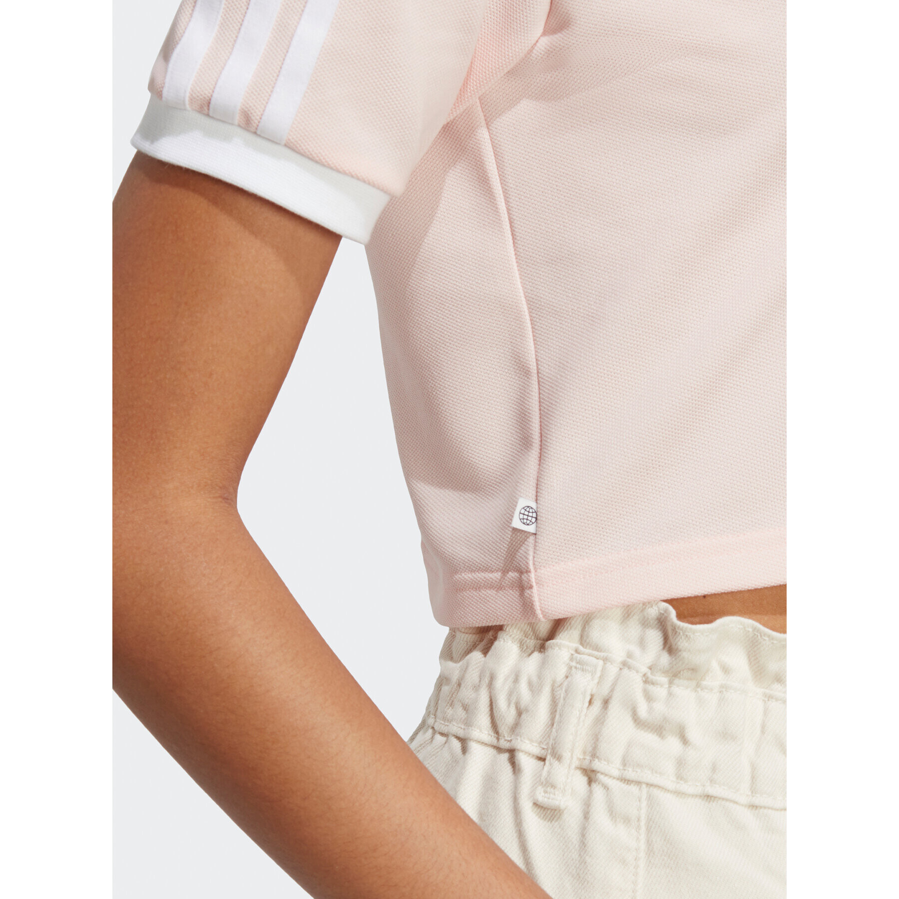 adidas Polokošile Crop Polo Shirt IP3757 Růžová - Pepit.cz