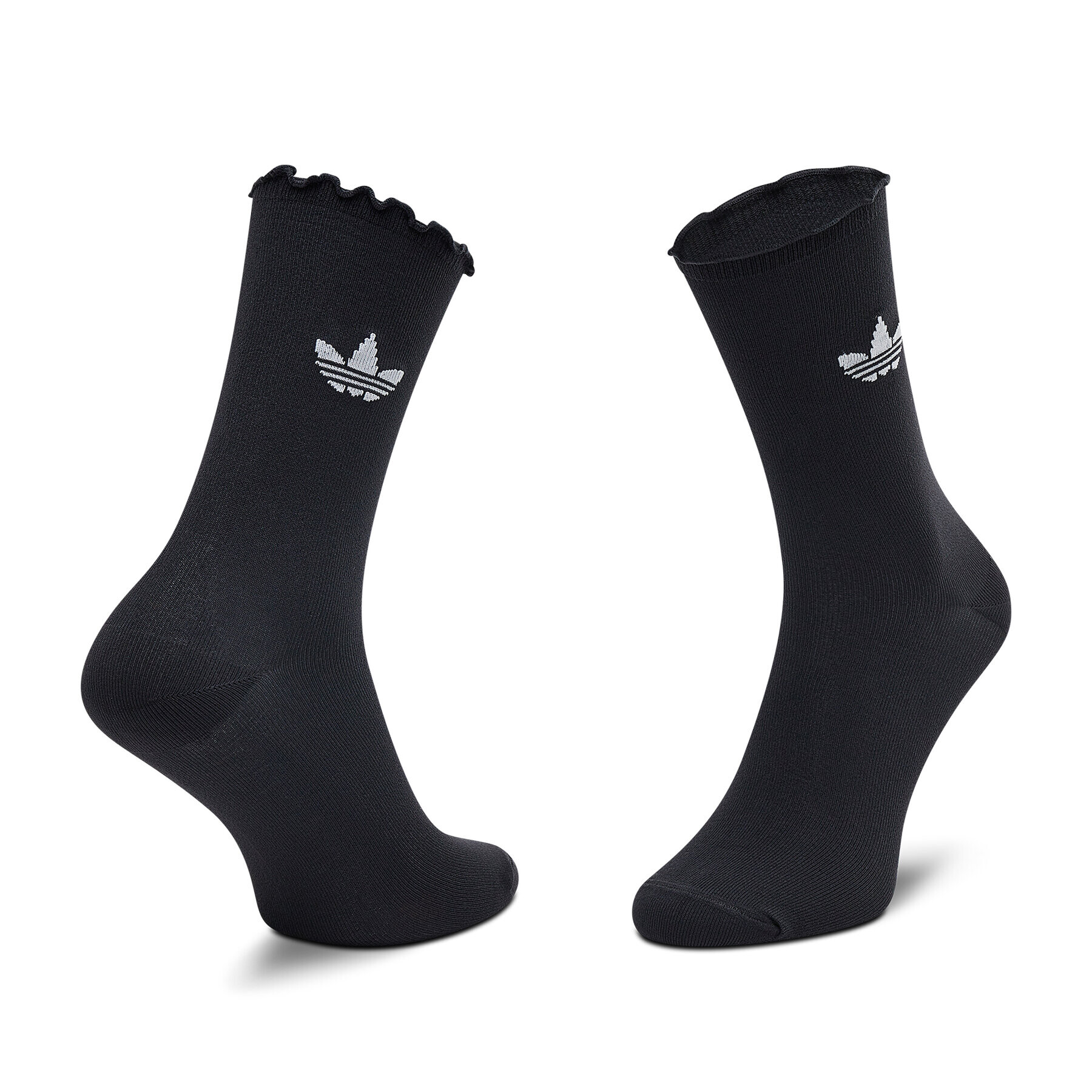 adidas Sada 2 párů vysokých ponožek unisex Ruffle Crw 2Pp HC9532 Černá - Pepit.cz