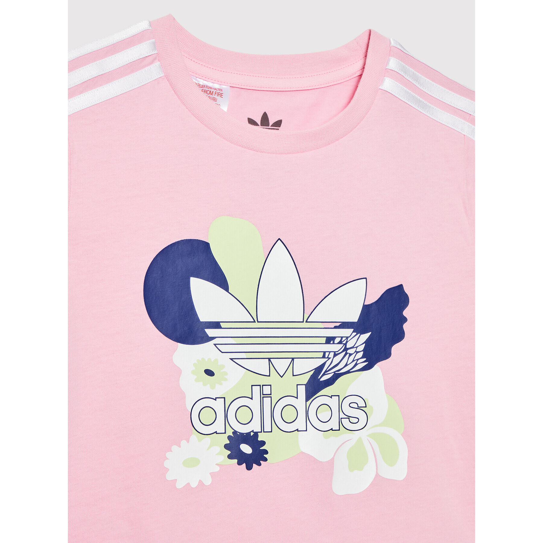 adidas Sada šaty a legíny Flower Print HC1966 Růžová Regular Fit - Pepit.cz