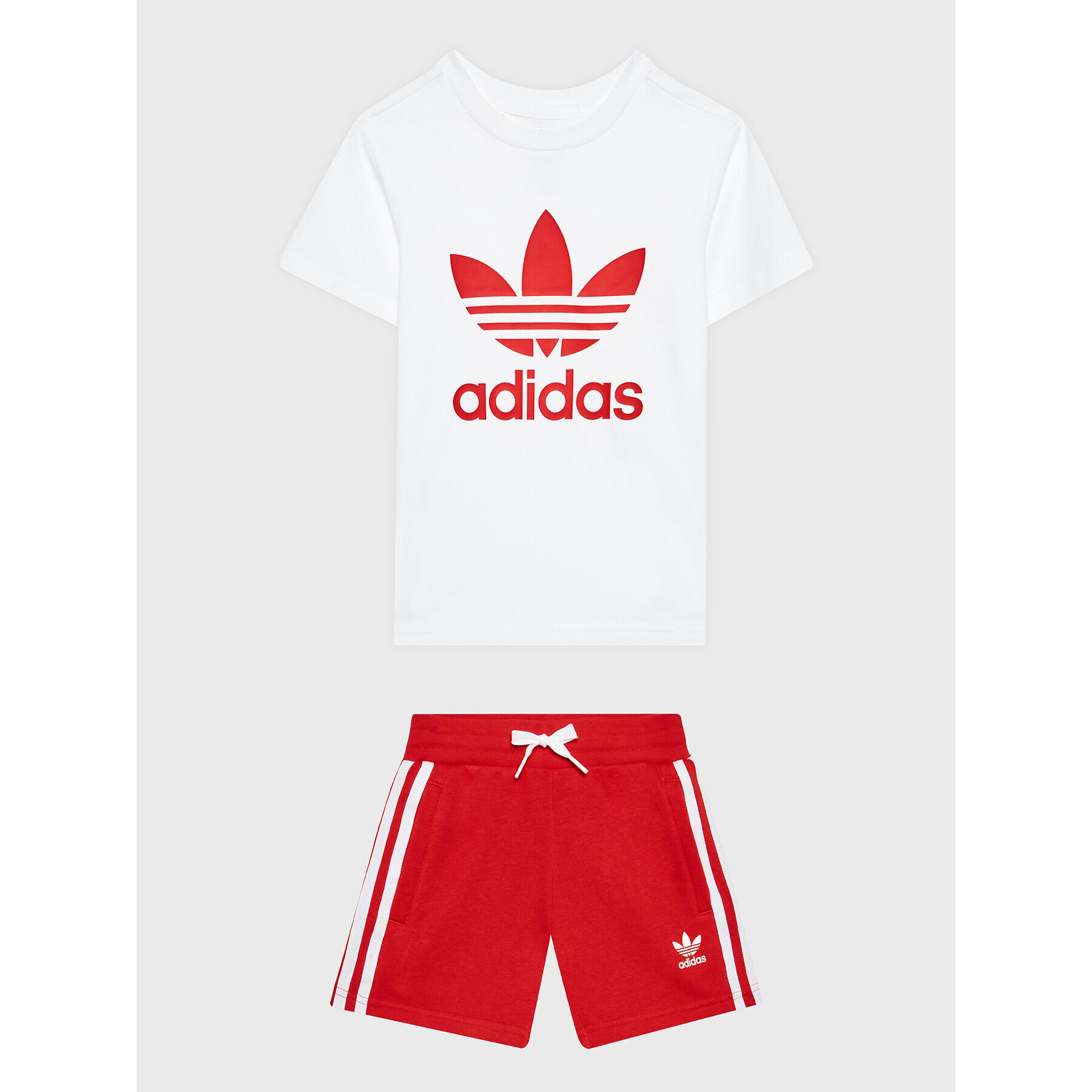 adidas Sada T-shirt a šortky IB9894 Bílá Regular Fit - Pepit.cz