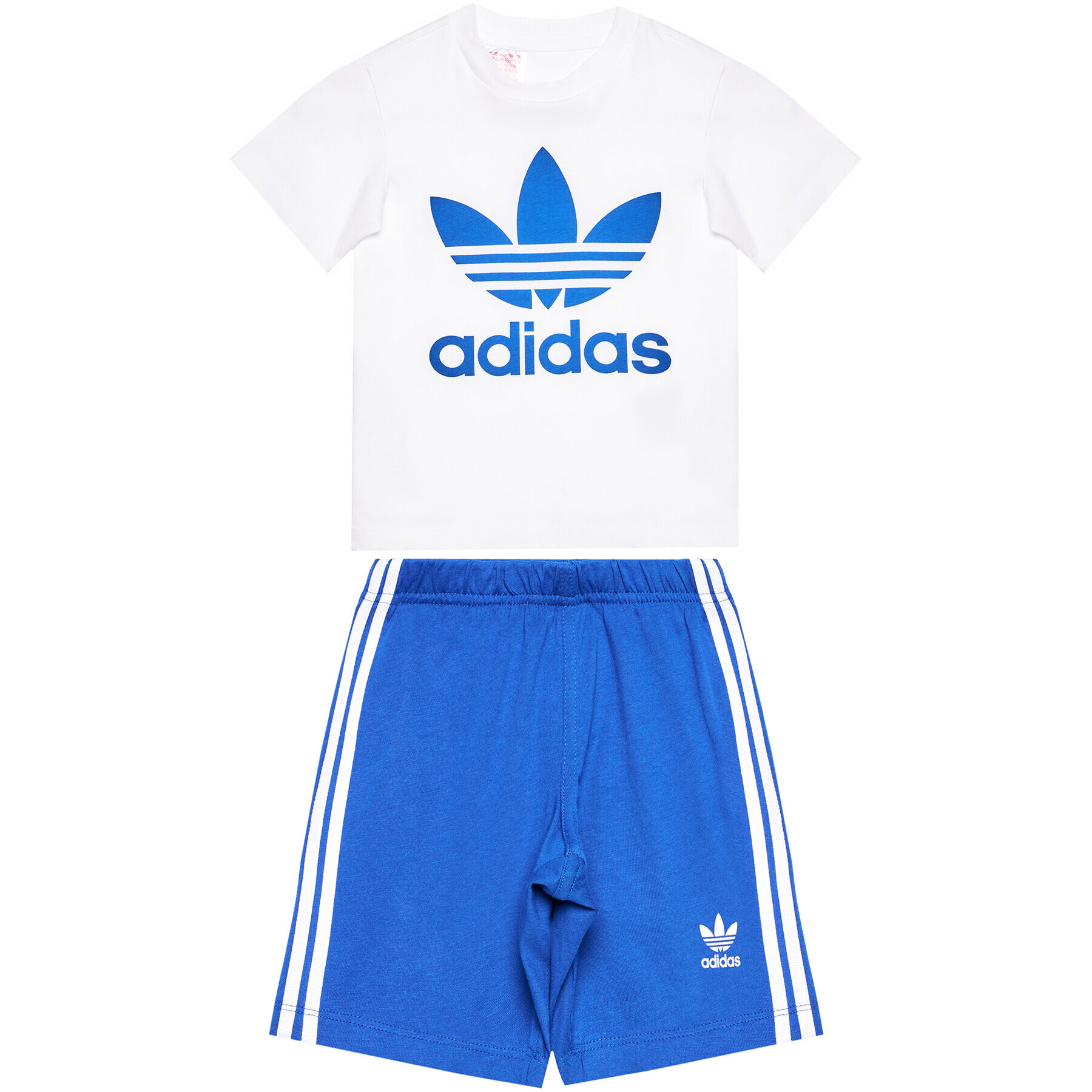 adidas Sada T-shirt a šortky Trefoil GD2626 Bílá Regular Fit - Pepit.cz