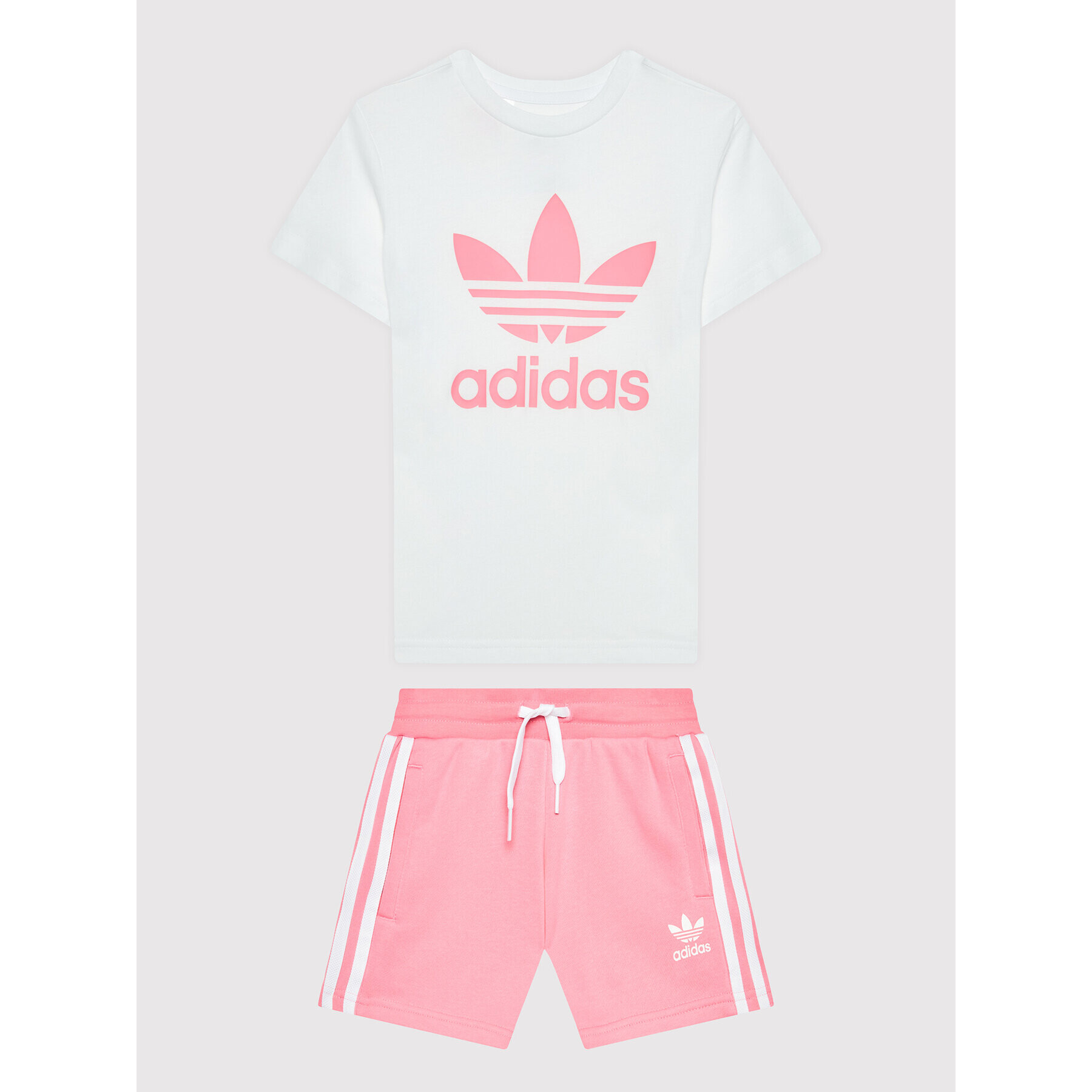 adidas Sada tričko a sportovní šortky adicolor HK2969 Bílá Regular Fit - Pepit.cz