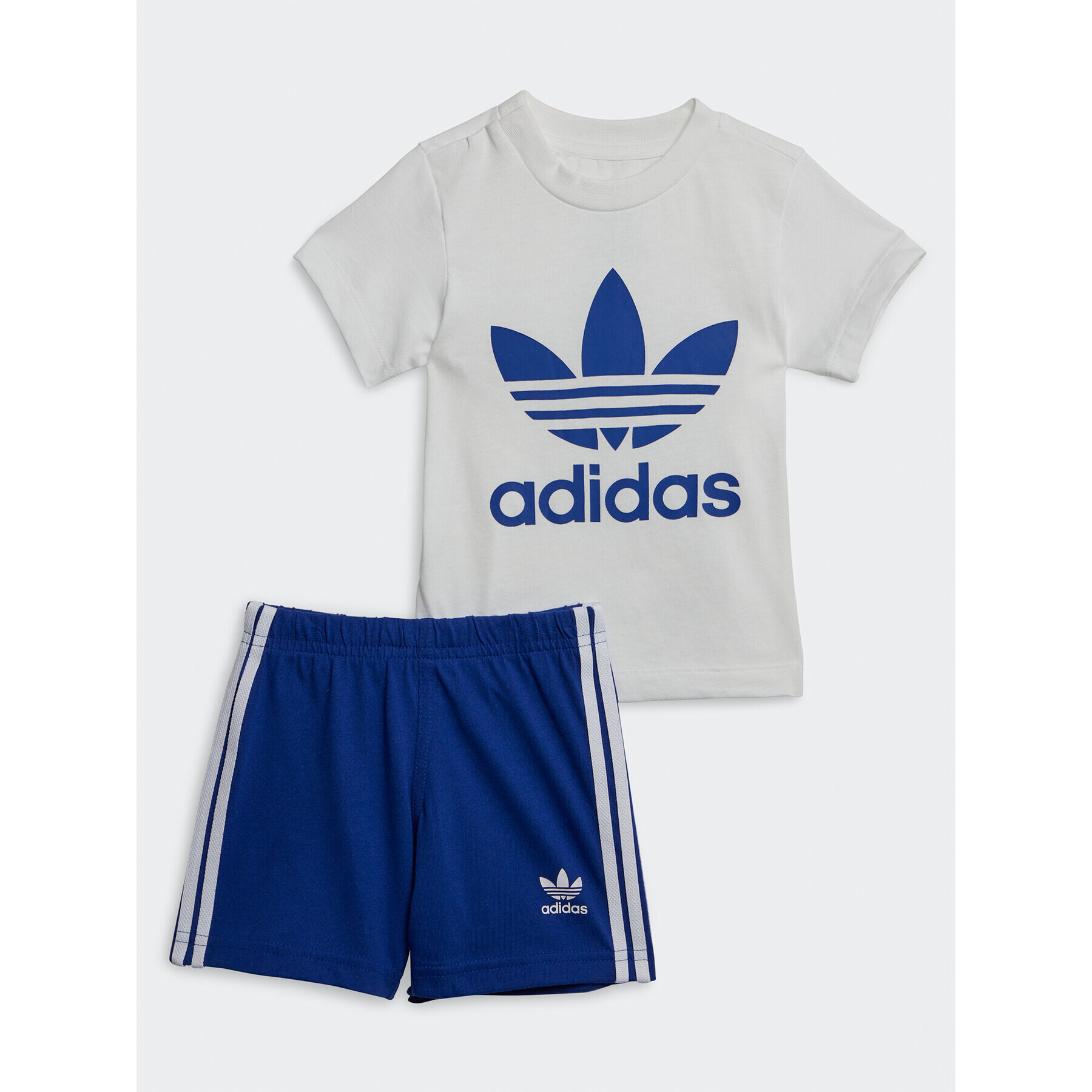 adidas Sada tričko a sportovní šortky Trefoil Shorts Tee Set IB8637 Modrá Regular Fit - Pepit.cz