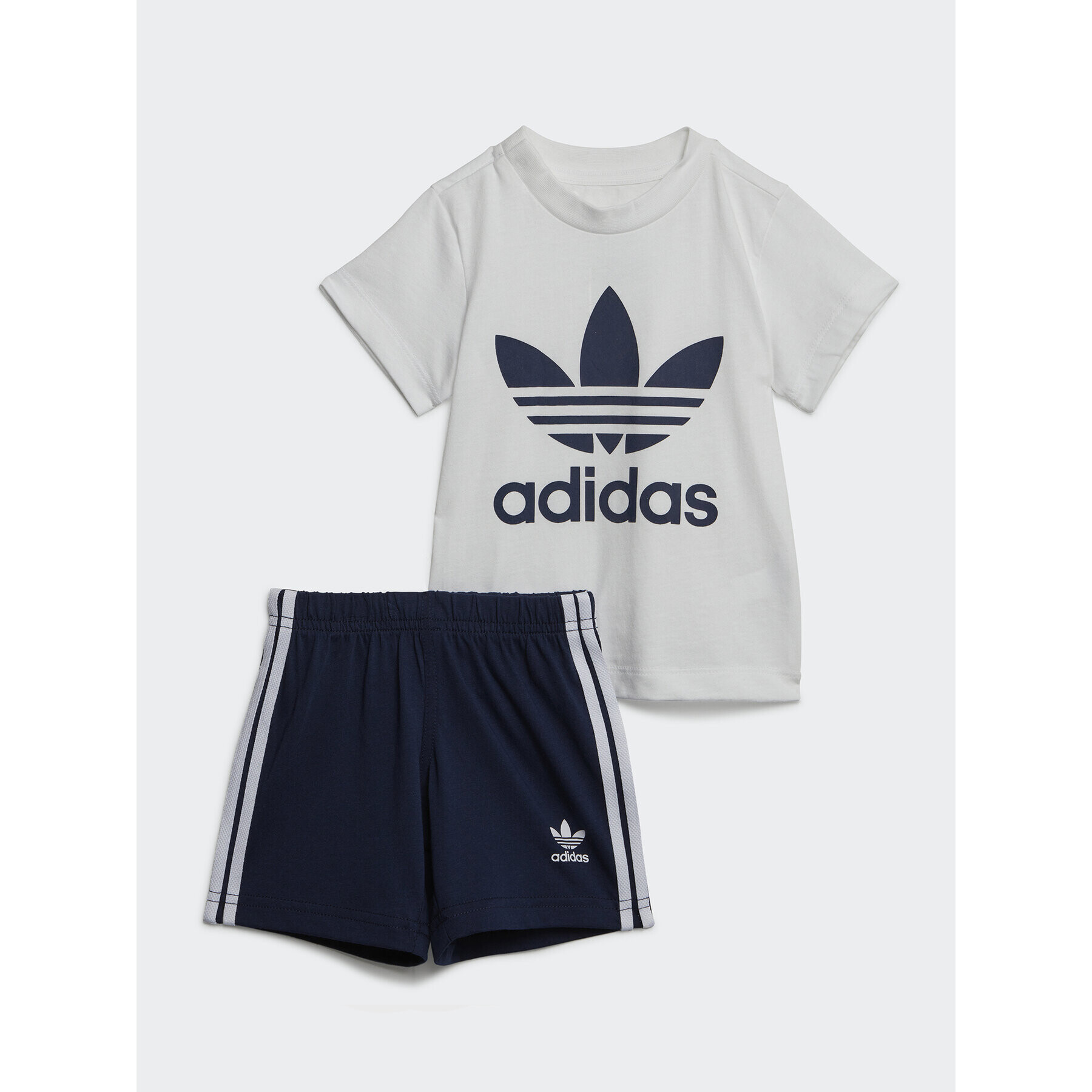 adidas Sada tričko a sportovní šortky Trefoil Shorts Tee Set IB8638 Modrá Regular Fit - Pepit.cz