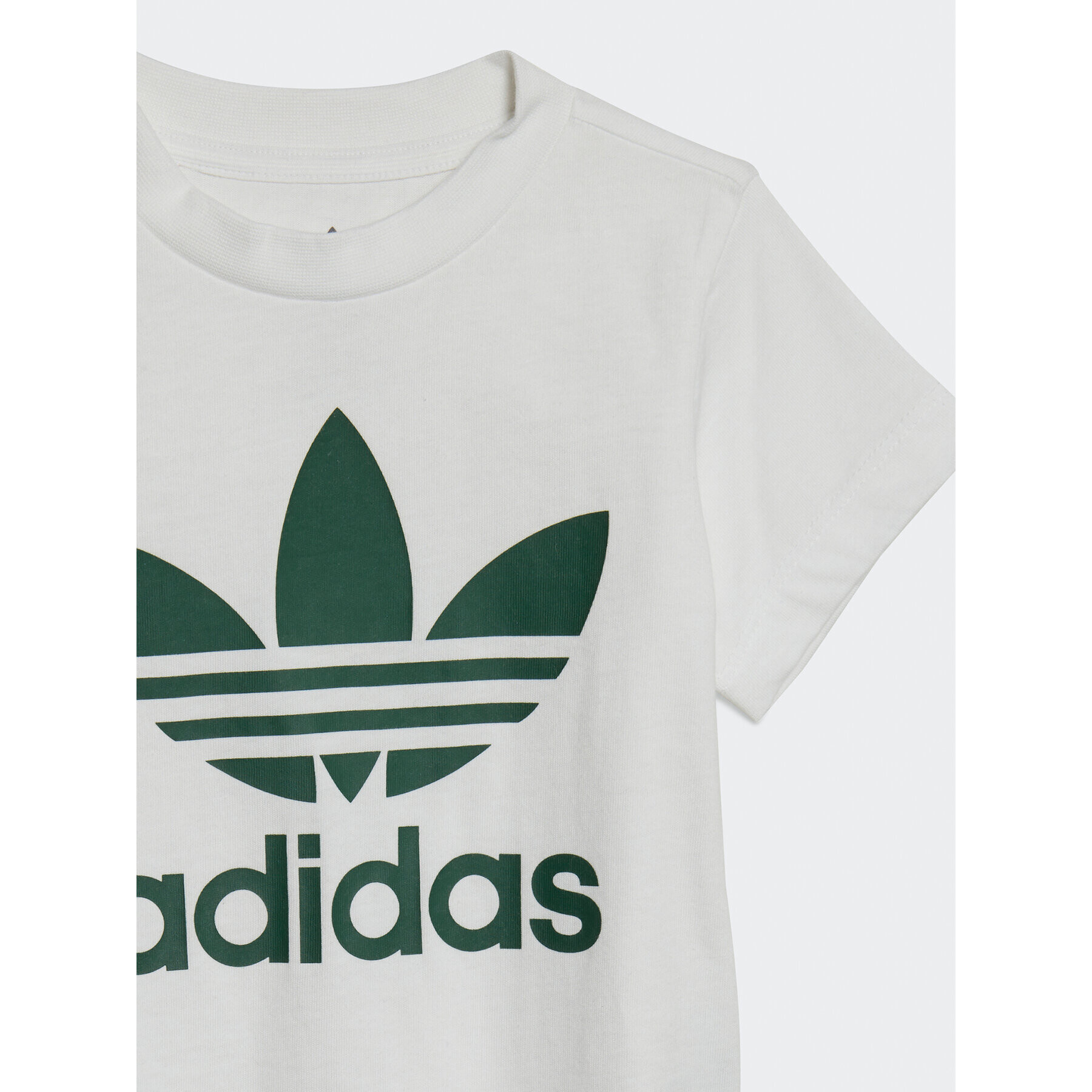 adidas Sada tričko a sportovní šortky Trefoil Shorts Tee Set IB8643 Zelená Regular Fit - Pepit.cz