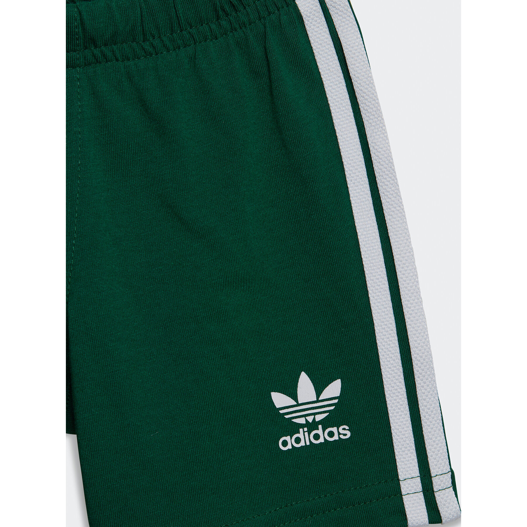 adidas Sada tričko a sportovní šortky Trefoil Shorts Tee Set IB8643 Zelená Regular Fit - Pepit.cz