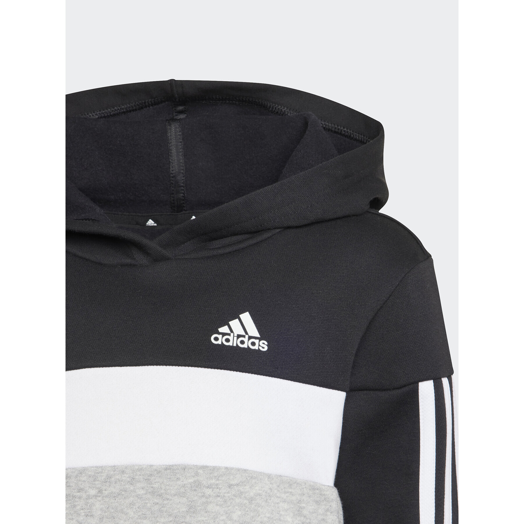 adidas Souprava mikina a legíny Tiberio 3-Stripes Colorblock Fleece IJ6327 Černá Slim Fit - Pepit.cz