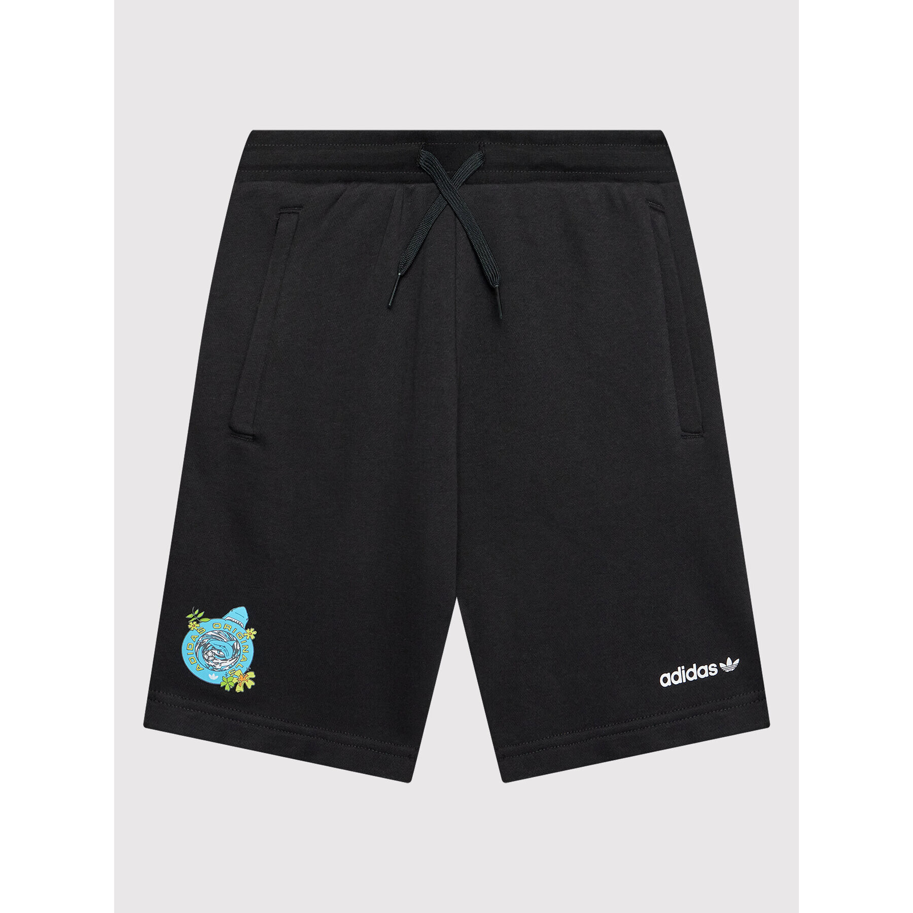 adidas Sportovní kraťasy Graphic Stoked Beach HF7447 Černá Regular Fit - Pepit.cz