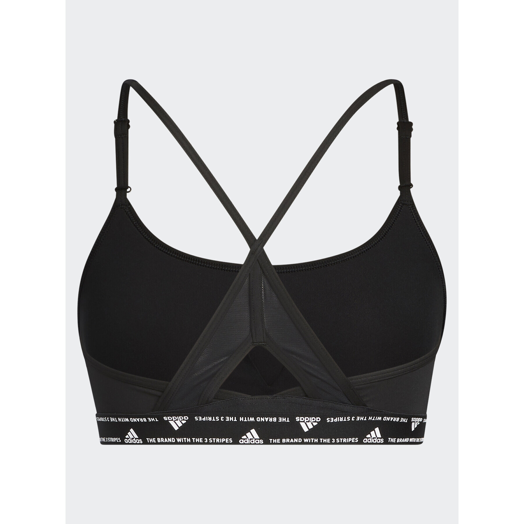 adidas Sportovní podprsenka Aeroreact Training Light-Support 3-Stripes Bra HC7862 Černá - Pepit.cz