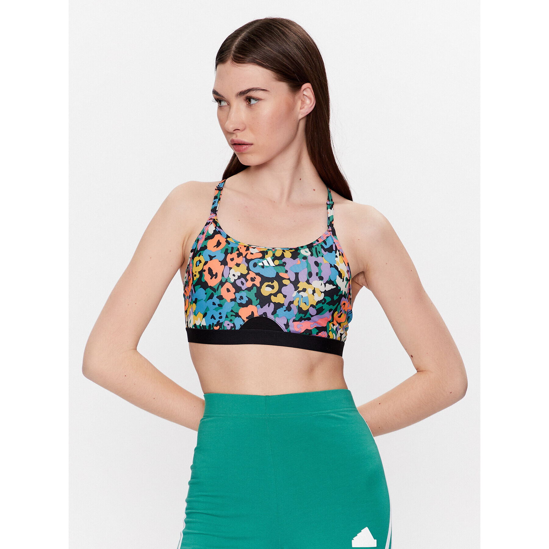 adidas Sportovní podprsenka AeroReact Training Light-Support Bra HR2881 Černá - Pepit.cz