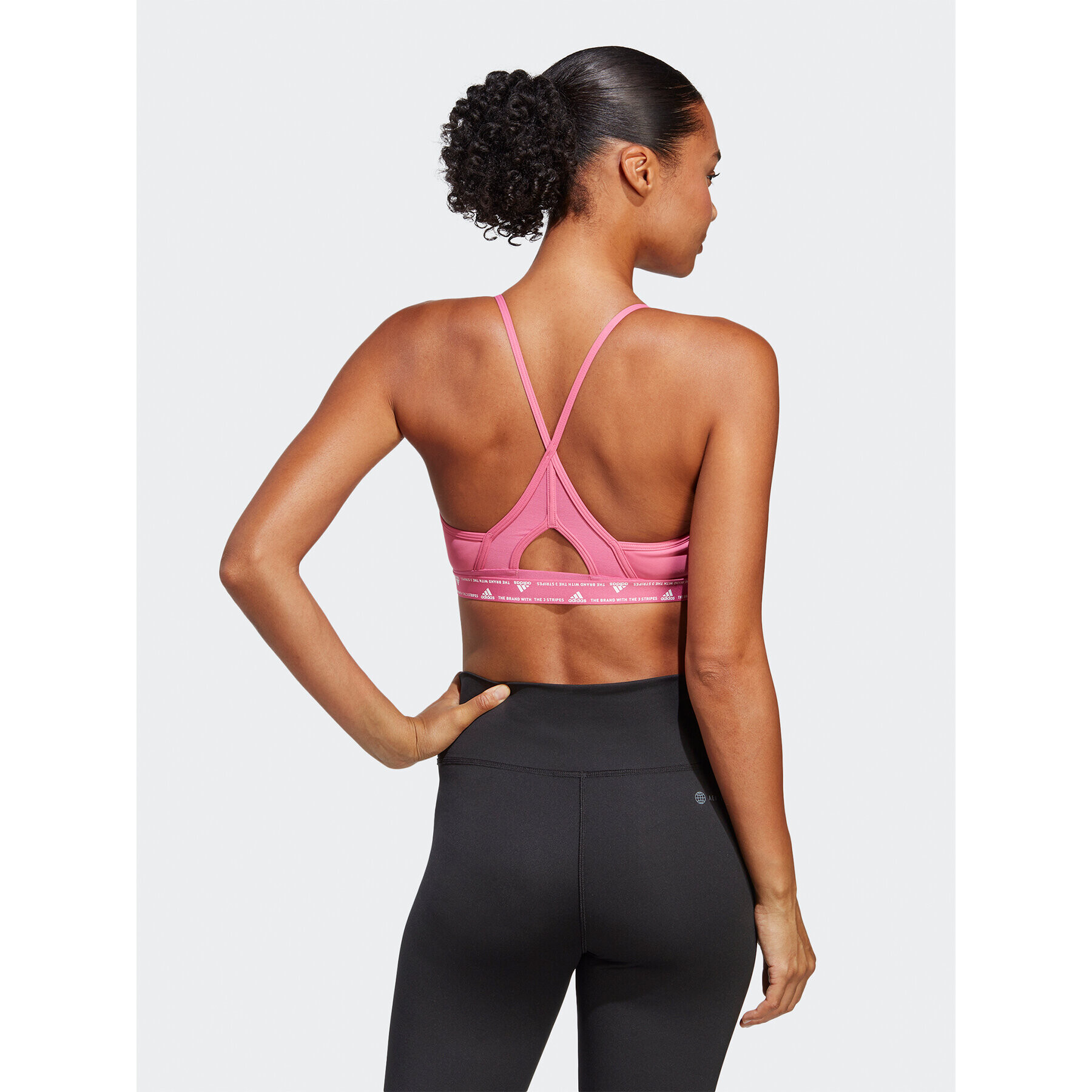 adidas Sportovní podprsenka Aeroreact Training Light-Support Bra HS2980 Růžová - Pepit.cz